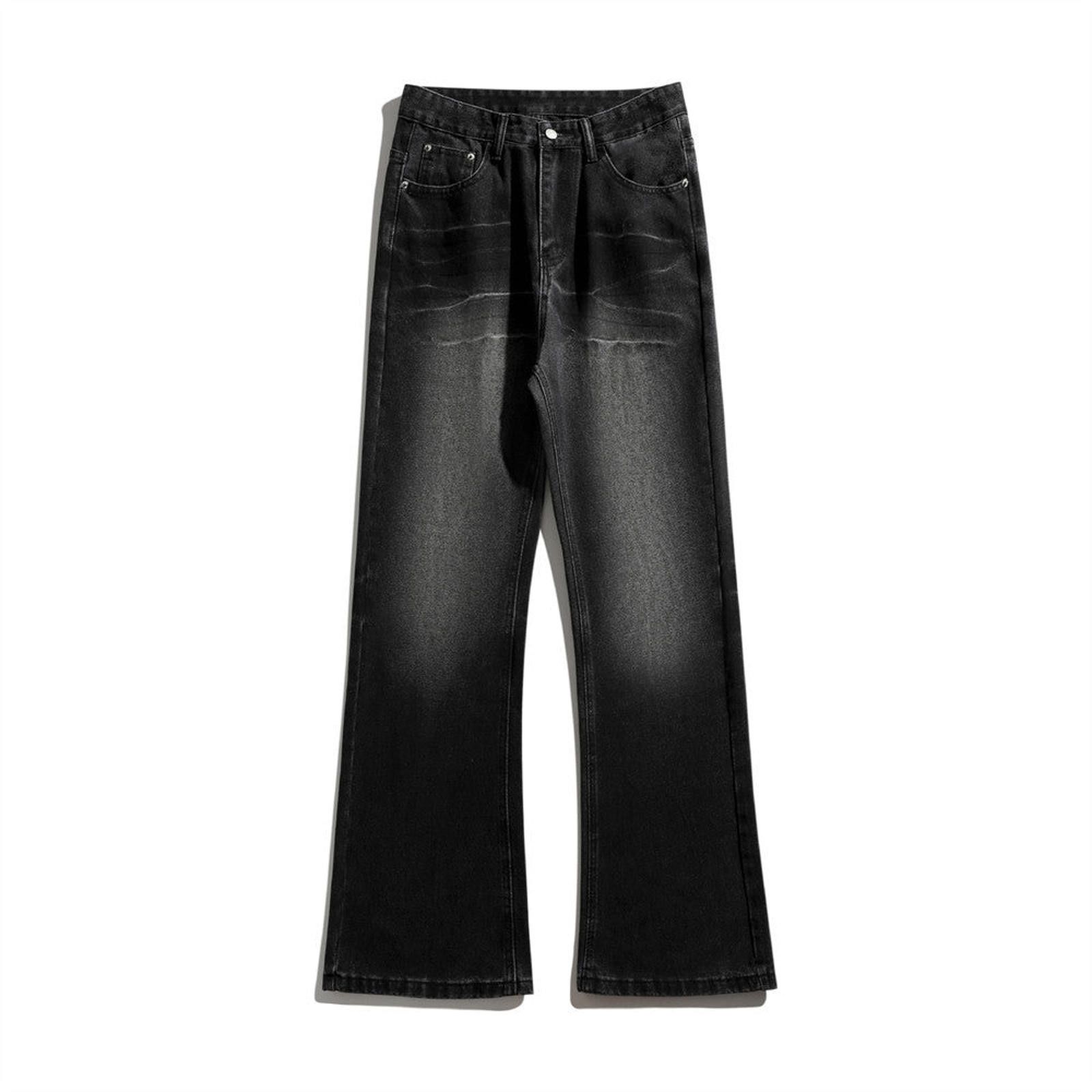 Jean Blue Washed Wide Leg Denim Jeans, Casual Men's Pants Size US 32 / EU 48 - 6 Thumbnail