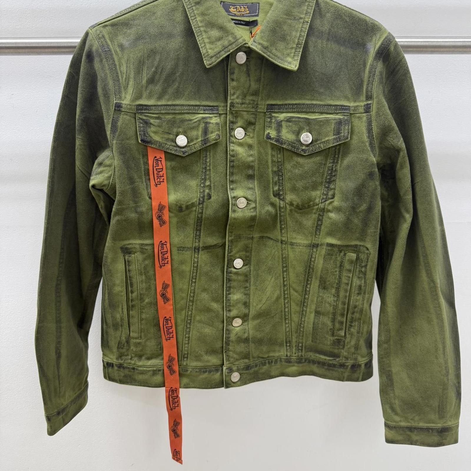 Von Dutch Von Dutch Paris Khaki Green Denim Jacket Size XXL Size US XXL / EU 58 / 5 - 1 Thumbnail
