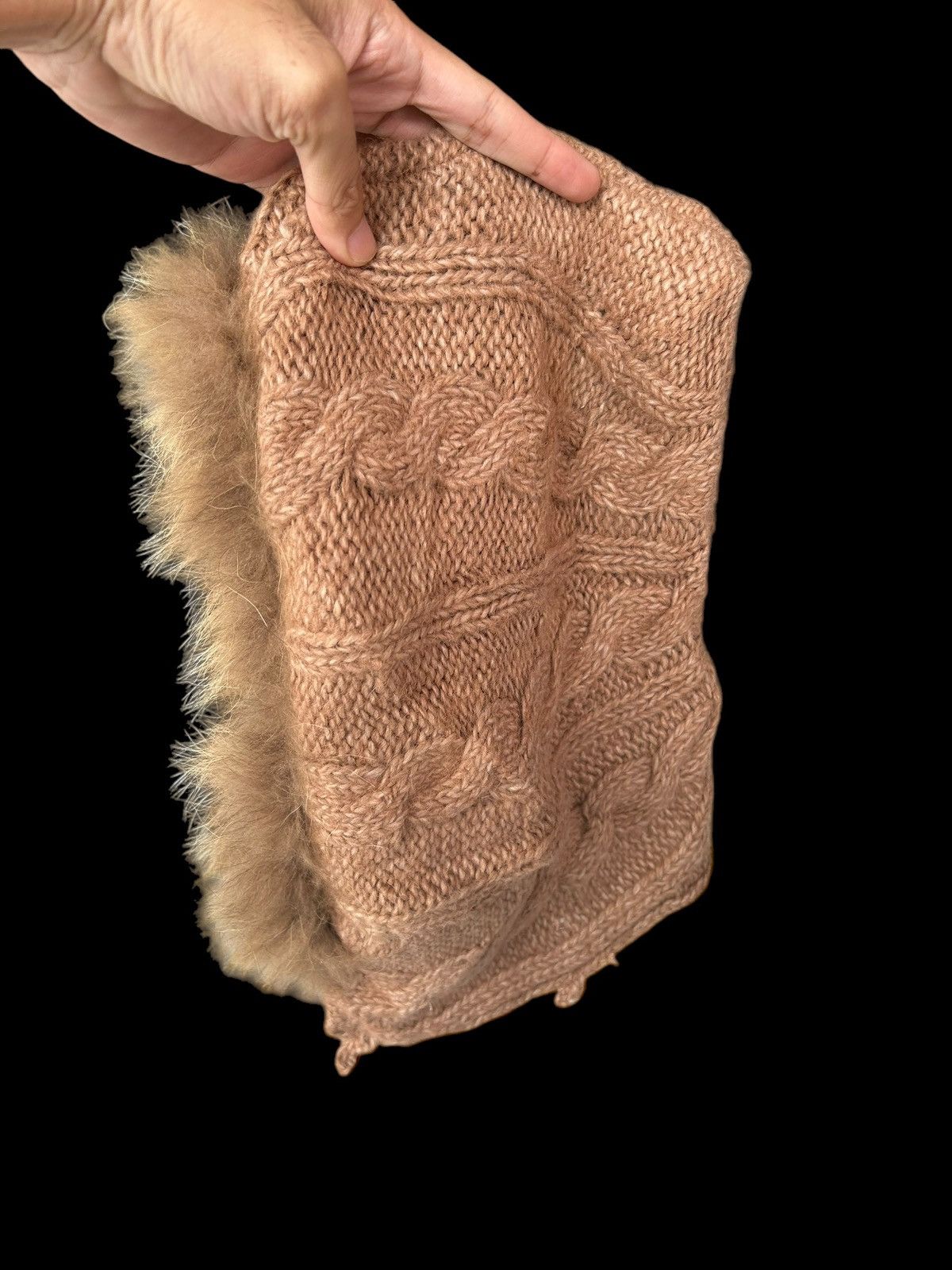 Kapital Balaclava Japanese Style Knitted Fur Big Beanie Rare🎌☠️☠️ Size ONE SIZE - 8 Thumbnail