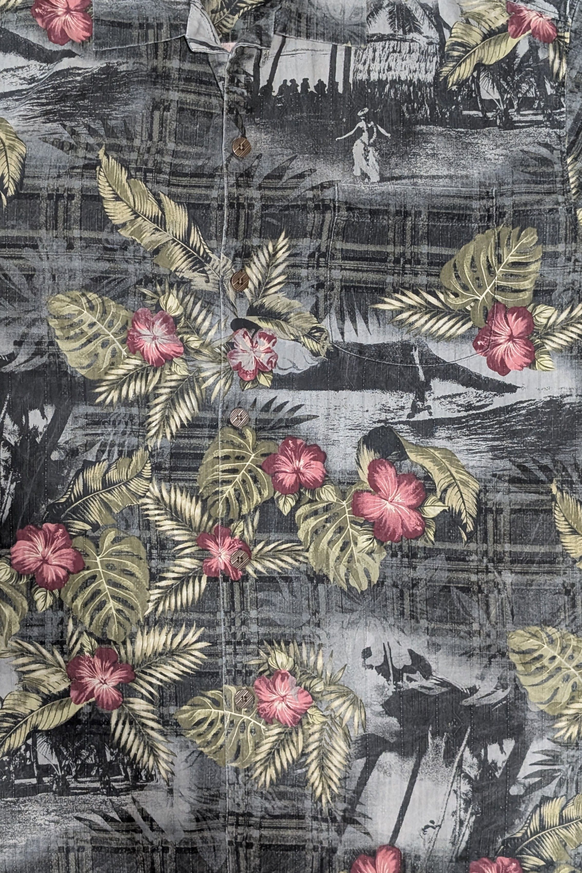 Tommy Bahama Vintage Tommy Bahama Hula Girl floral Hawaiian shirt - L Size US L / EU 52-54 / 3 - 2 Thumbnail