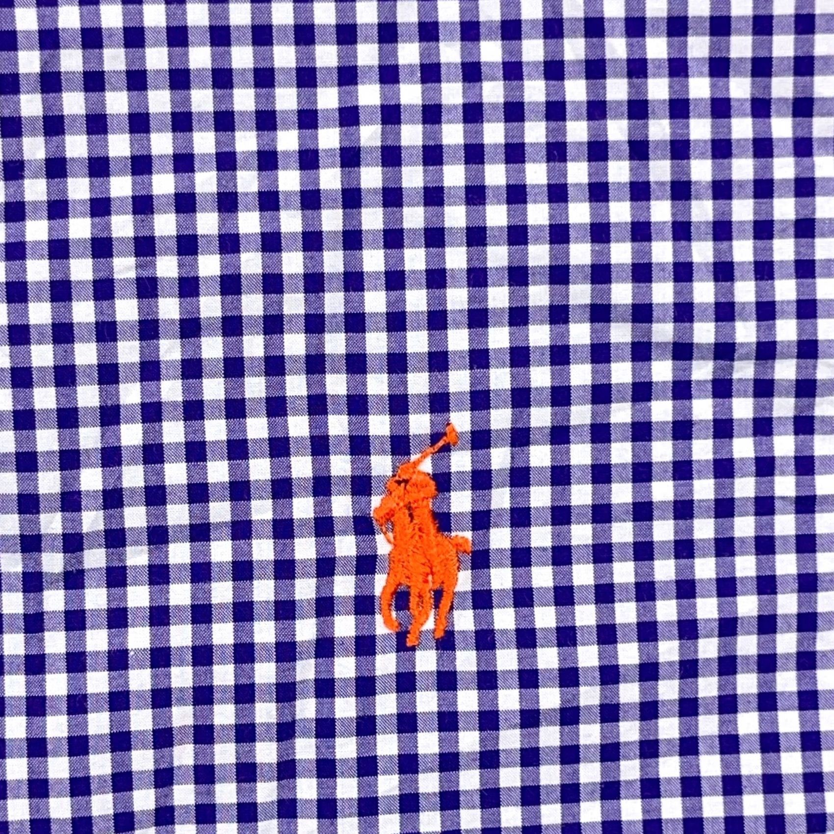 Ralph Lauren Ralph Lauren Shirt Men 2XL Purple Orange Check Button Up Slim Fit Poplin Colorful Modern Preppy Mens Size US XXL / EU 58 / 5 - 4 Thumbnail