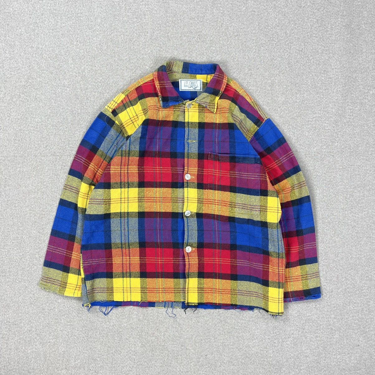 Flannel VINTAGE CROPPED FLANNEL SHIRT DISTRESSED BOXY Size US S / EU 44-46 / 1 - 4 Thumbnail