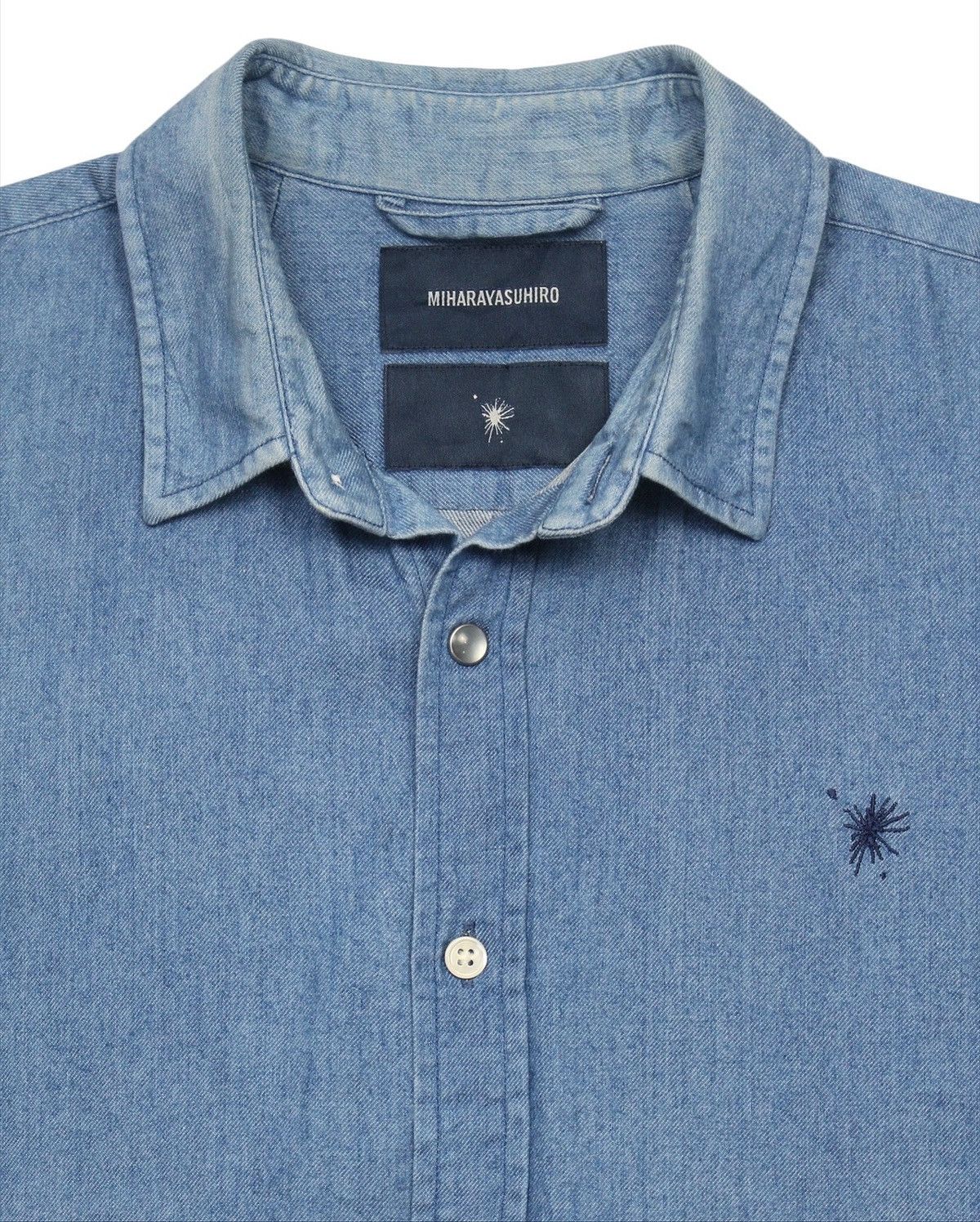 Maison MIHARA YASUHIRO SS2014 MIHARAYASUHIRO COTTON-SILK DENIM SHIRT Size US L / EU 52-54 / 3 - 2 Thumbnail