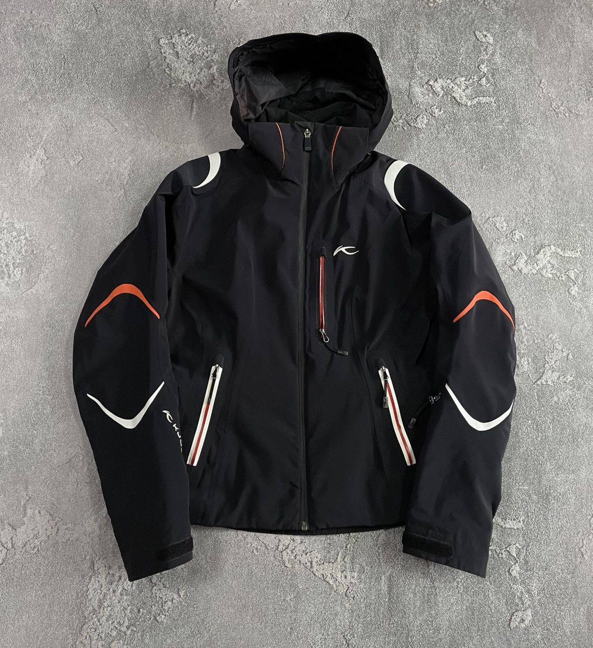 KJUS Kjus Recco Ski Snowboarding Hooded Black Jacket size 38 / S Size S / US 4 / IT 40 - 2 Thumbnail