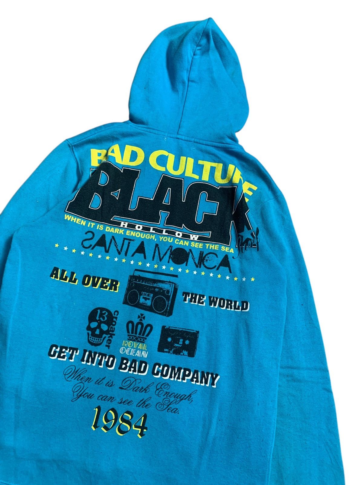 Hysteric Glamour 1990s RUDE GARRET SKULL SURF POEM ZIP HOODIE IFSIX LGB STYLE Size US XL / EU 56 / 4 - 4 Thumbnail