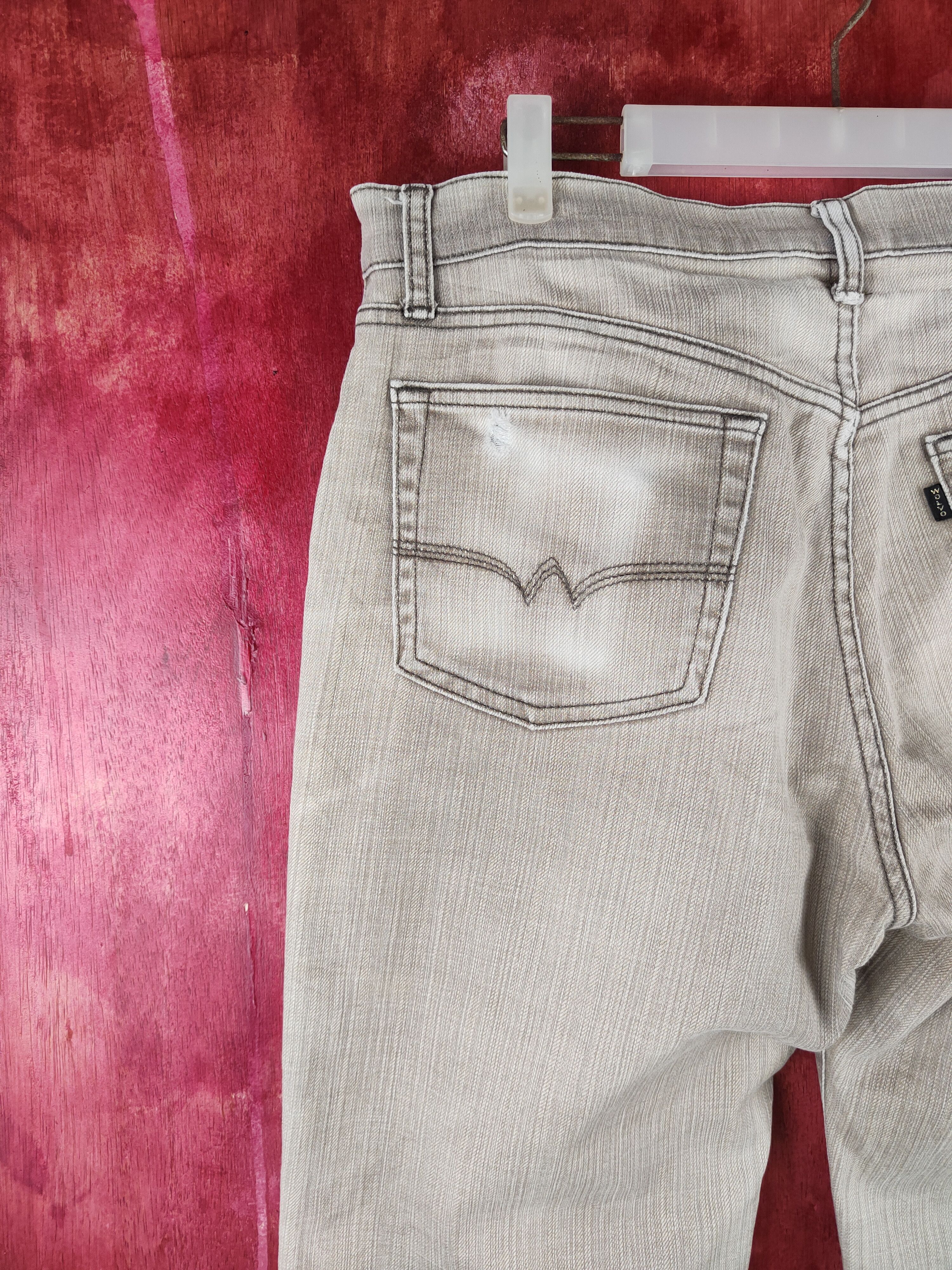 Japanese Brand Vintage Wolvo Faded Dark Brown Distressed Denim Pants N#S45 Size US 33 - 8 Thumbnail