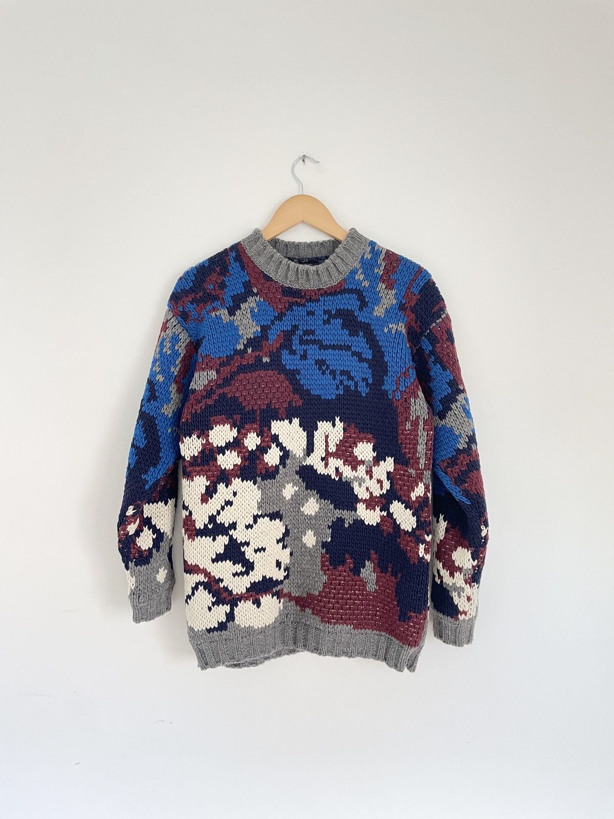 Joseph Joseph Chunky Merino Wool Floral Knit RRP €615 Size XS / US 0-2 / IT 36-38 - 6 Thumbnail