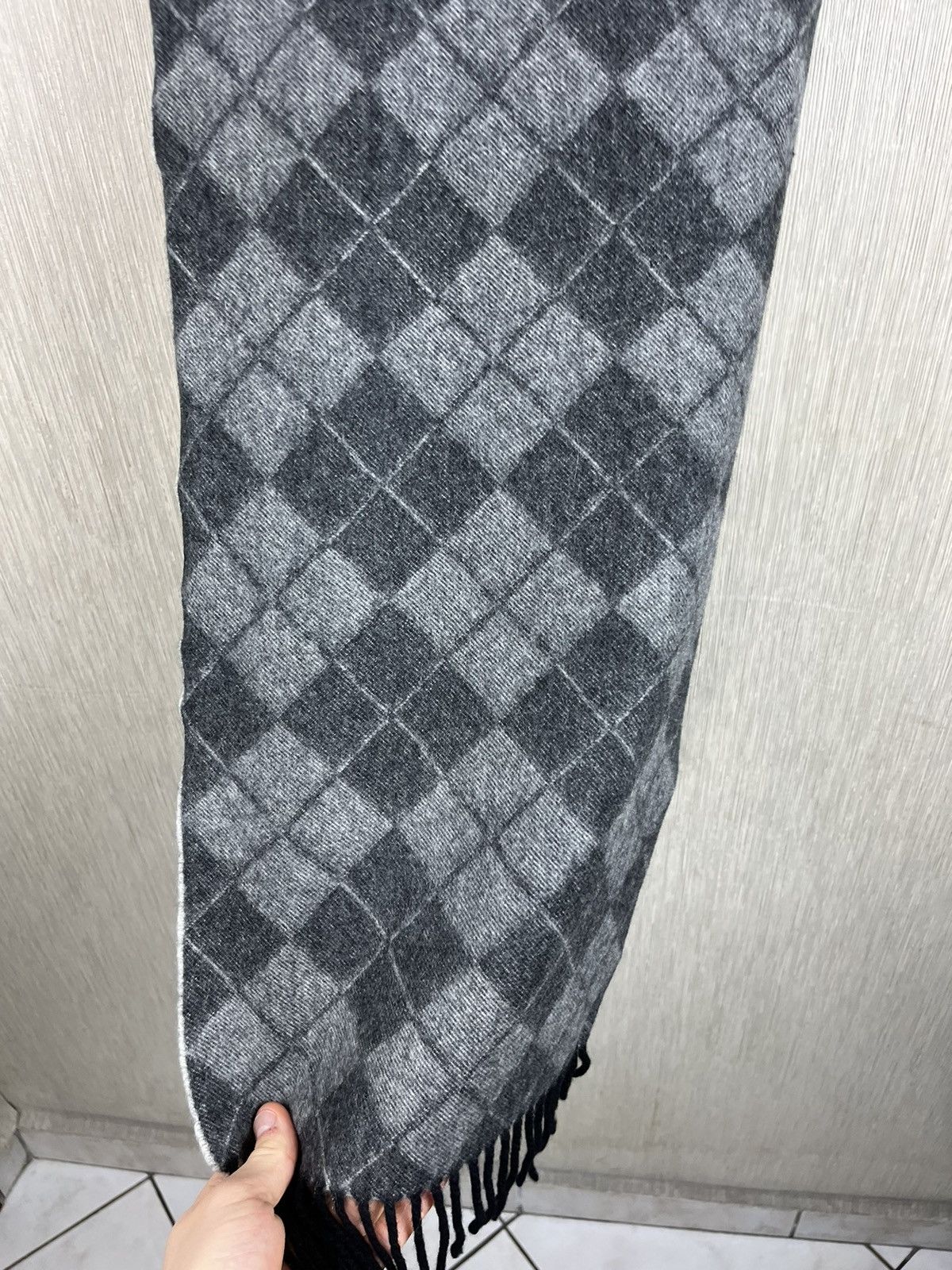 Brooks Brothers × Designer Brooks Brothers 100% full cashmere square checked scarf Size ONE SIZE - 8 Thumbnail