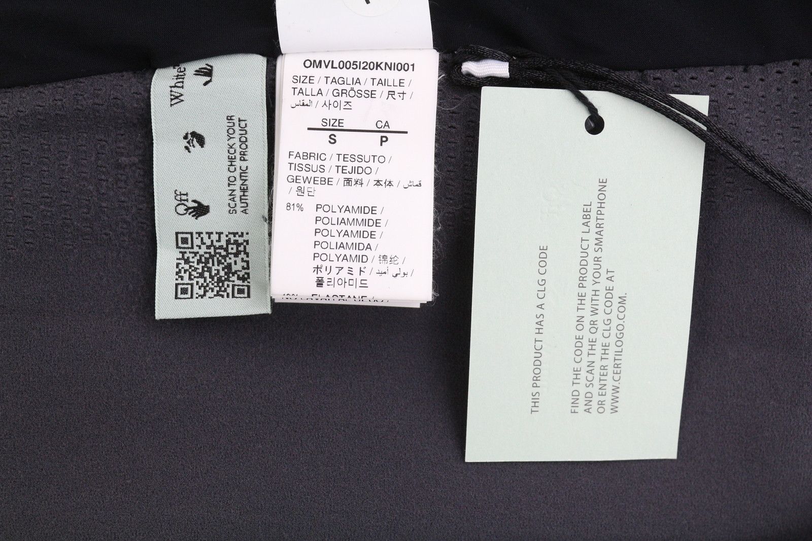 Off-White Windblock Seamless S Dark Grey Lightweight 86713 Size US S / EU 44-46 / 1 - 8 Thumbnail