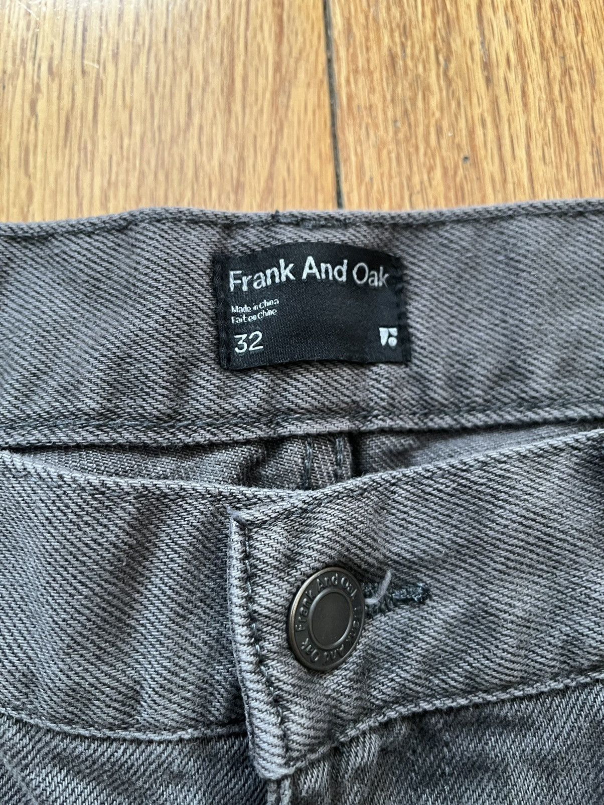 Frank & Oak Dark grey denim shorts Size US 32 / EU 48 - 2 Thumbnail