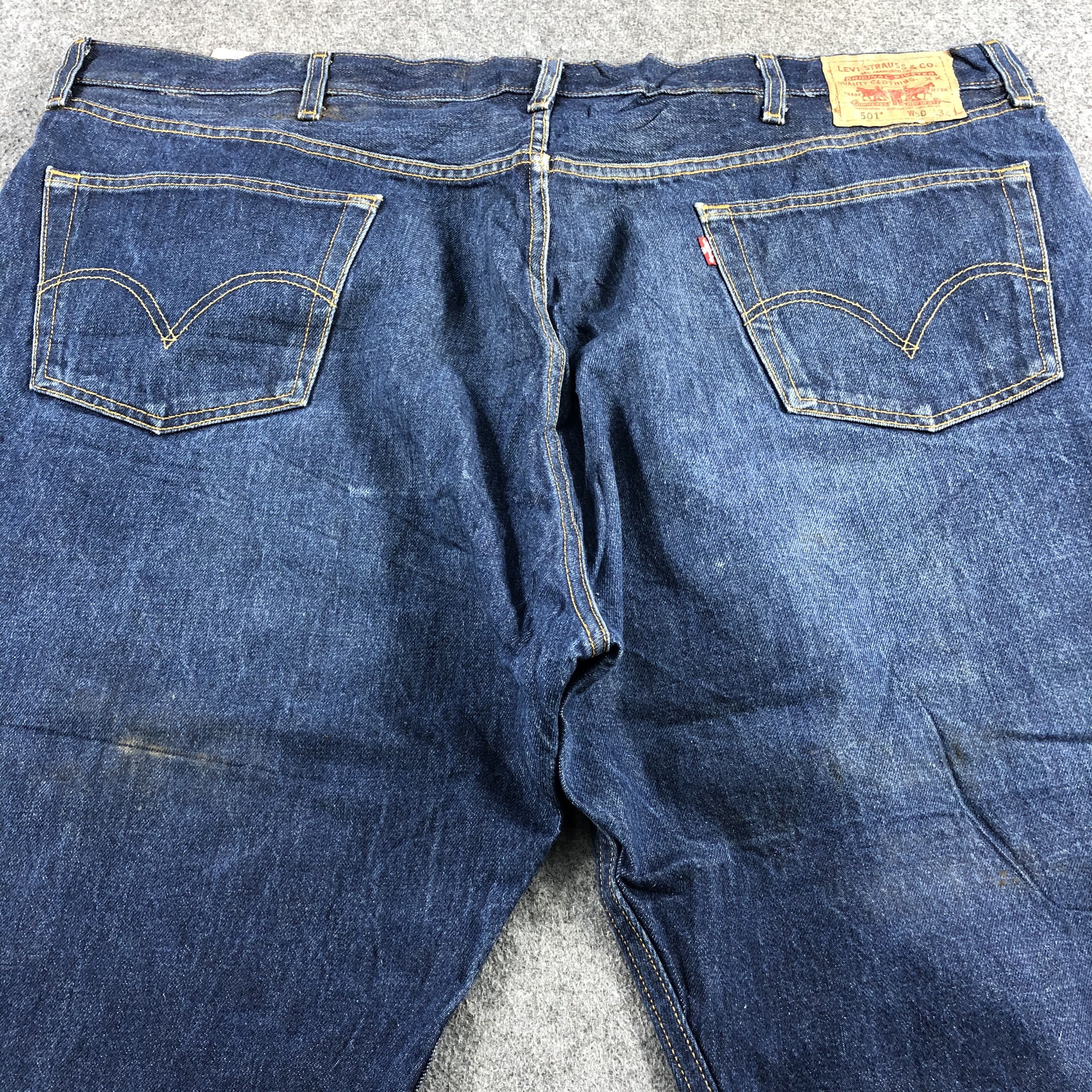 Levi's × Vintage Vintage Blue Wash Levis 501 Jeans-J2050 Size US 44 / EU 60 - 4 Thumbnail