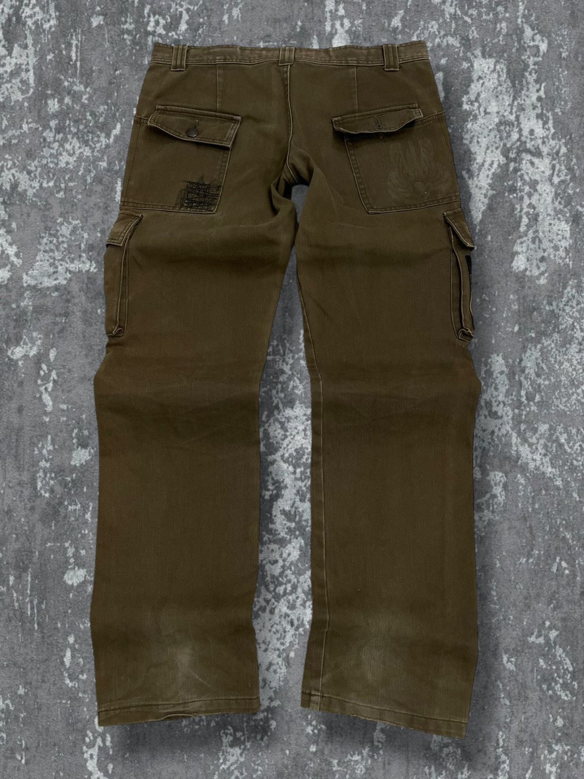 Hysteric Glamour Vintage Japan Designer Magical Design Distressed Cargo Denim Size US 31 - 9 Thumbnail