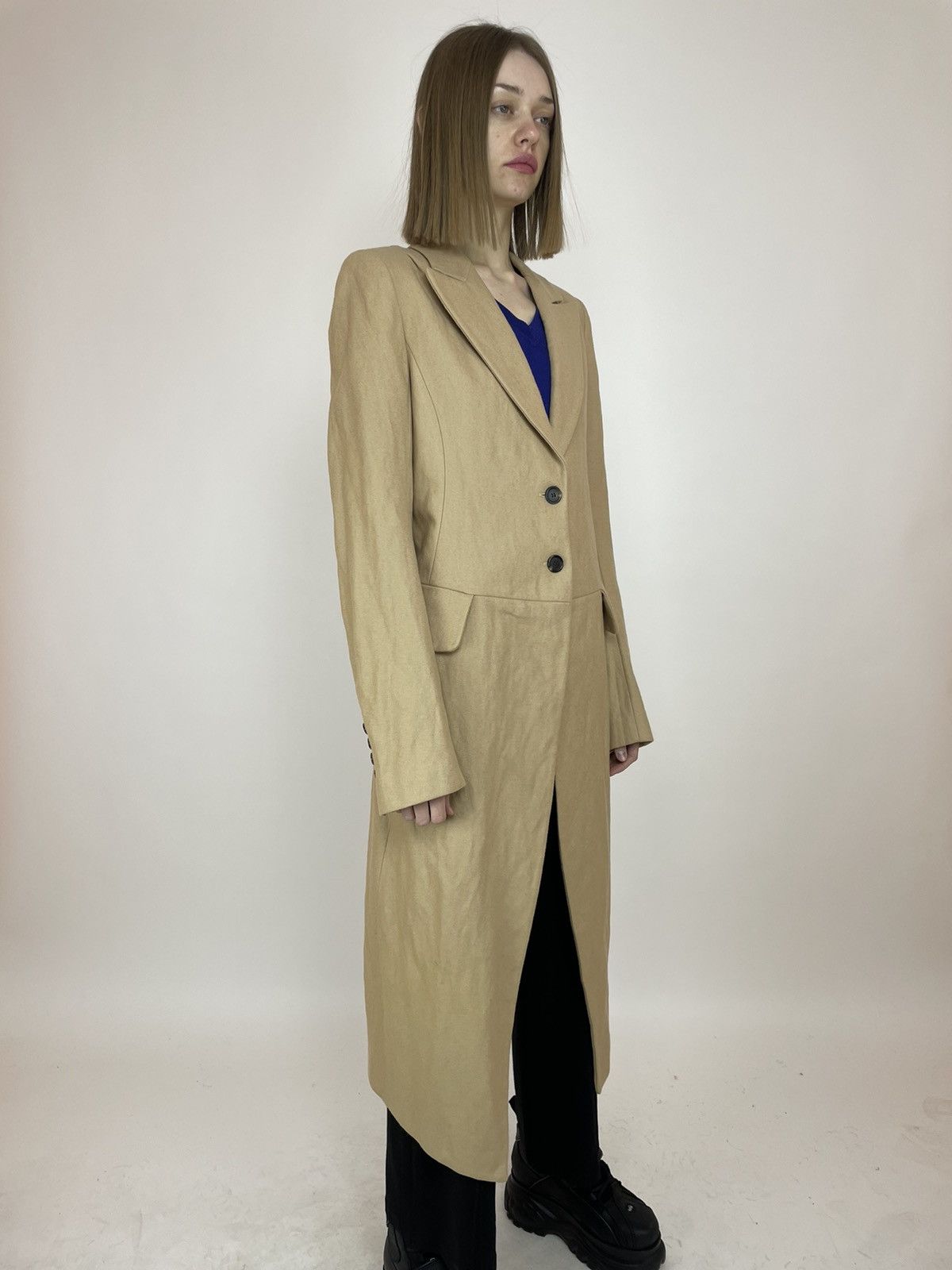 Ann Demeulemeester ANN DEMEULEMEESTER Wool trench coat Womens size 38 Size XS / US 0-2 / IT 36-38 - 6 Thumbnail