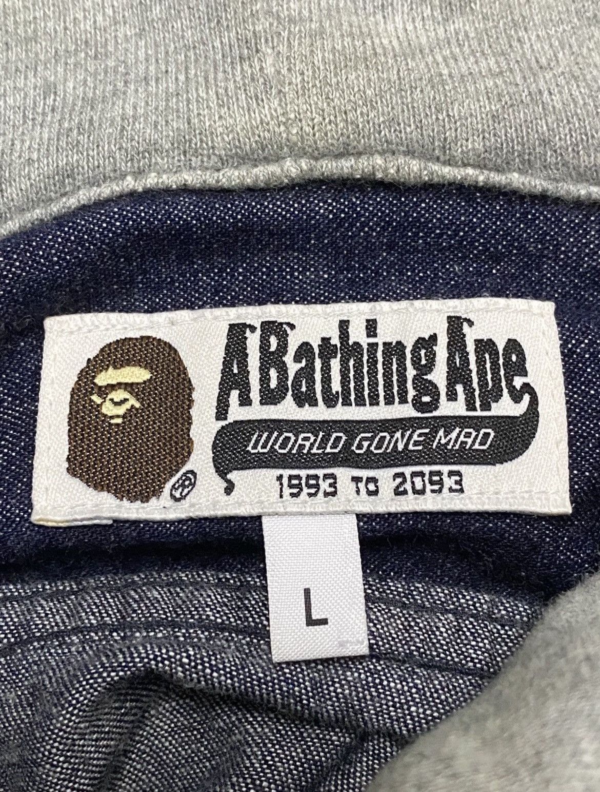 Bape Bathing Ape Denim Shark Hoodie Size US L / EU 52-54 / 3 - 5 Thumbnail