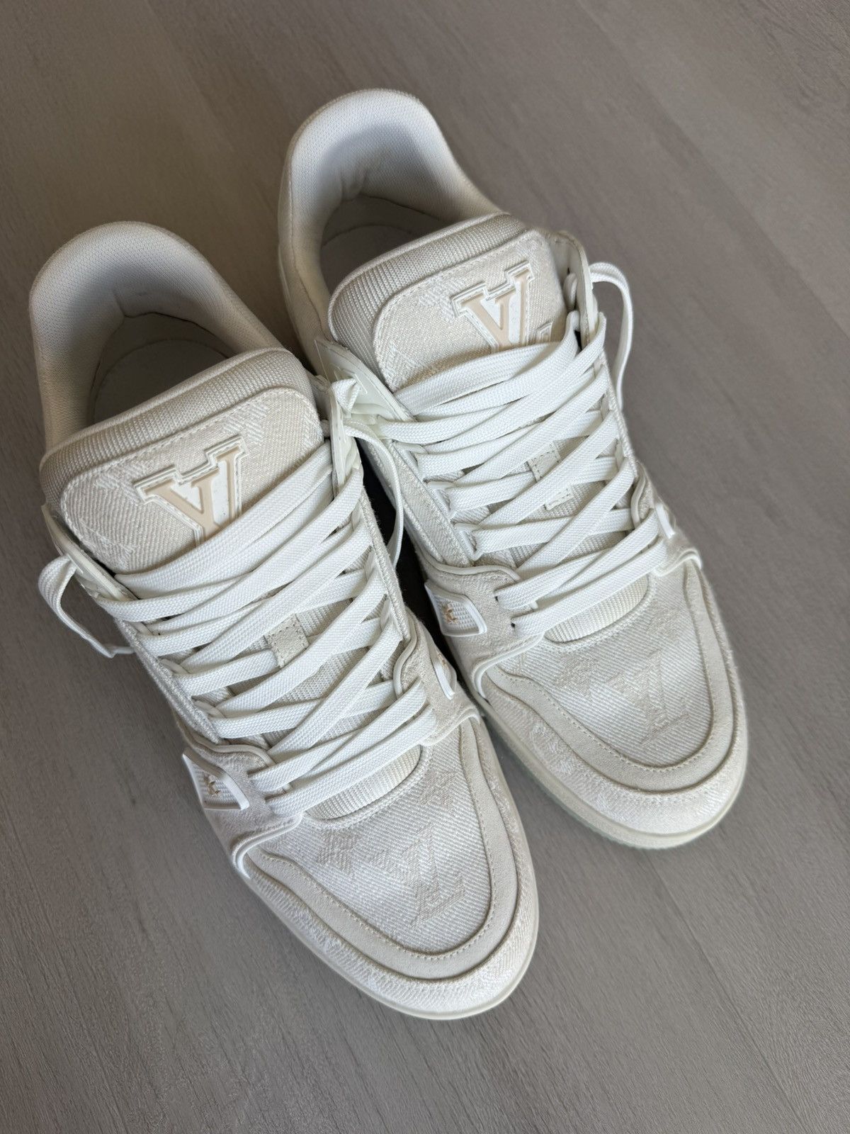 Louis Vuitton LV Trainers Denim Monogram size LV8.5 Size US 8.5 / EU 41-42 - 7 Thumbnail