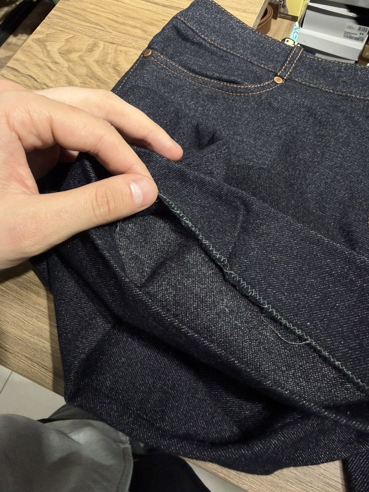 Celine CELINE triomphe Back logo wool flare croped pants vintage Size 28" / US 6 / IT 42 - 22 Thumbnail