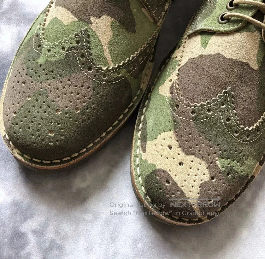 Paolo Gucci Paolo Simonini Camouflage Brogue Men's Shoes. Size US 9 / EU 42 - 2 Thumbnail