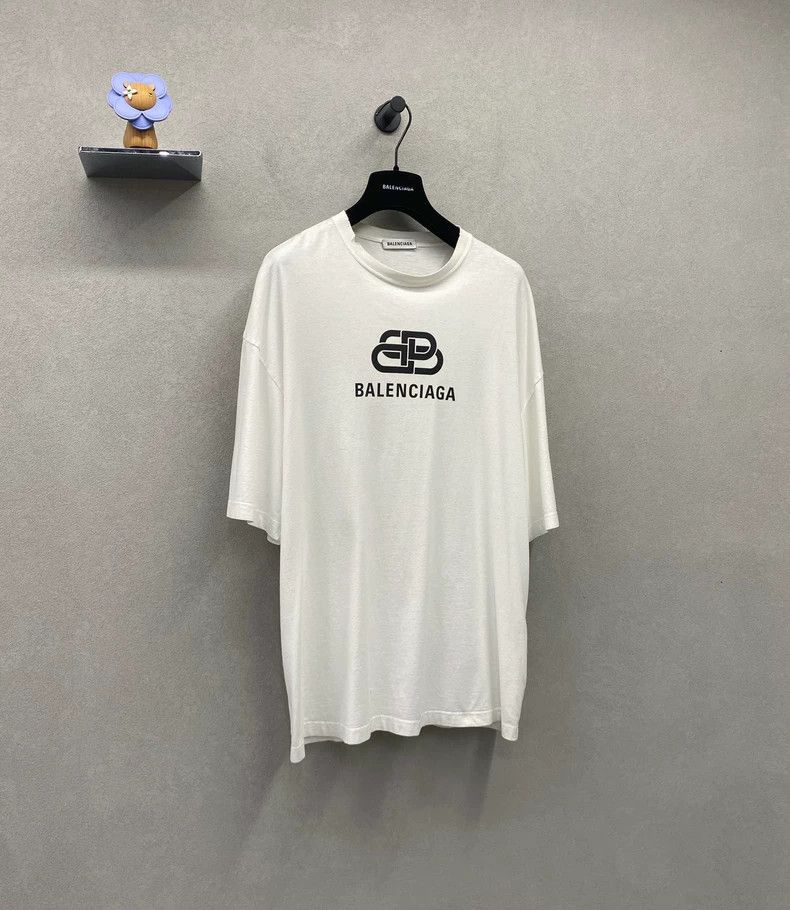 Balenciaga Balenciaga Lock Logo short sleeve T-shirt with printed let Size US M / EU 48-50 / 2 - 2 Thumbnail