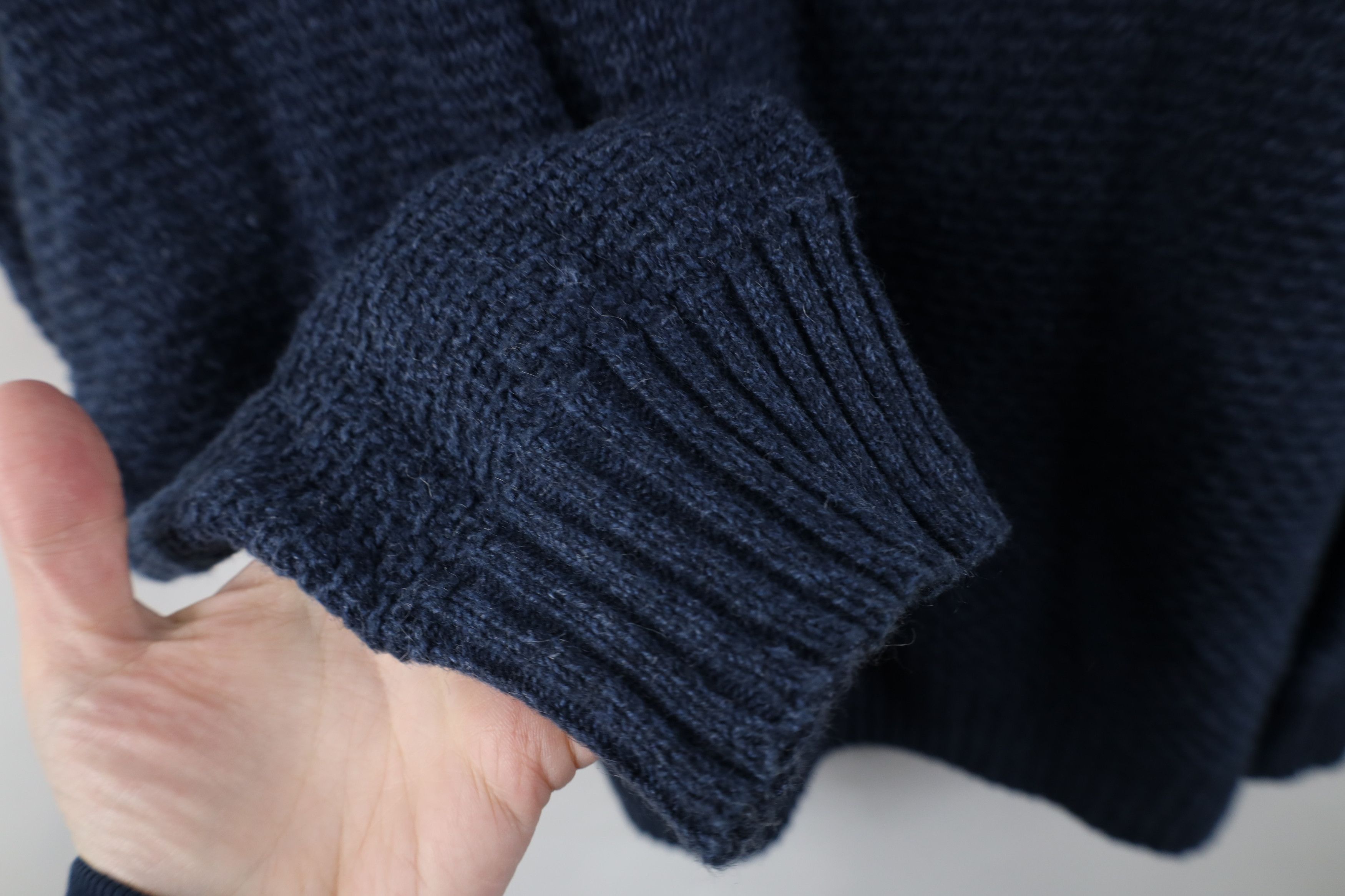 Woolrich Woolen Mills Vintage 90s Woolrich Blank Thermal Knit Henley Sweater Blue Size US XL / EU 56 / 4 - 7 Thumbnail