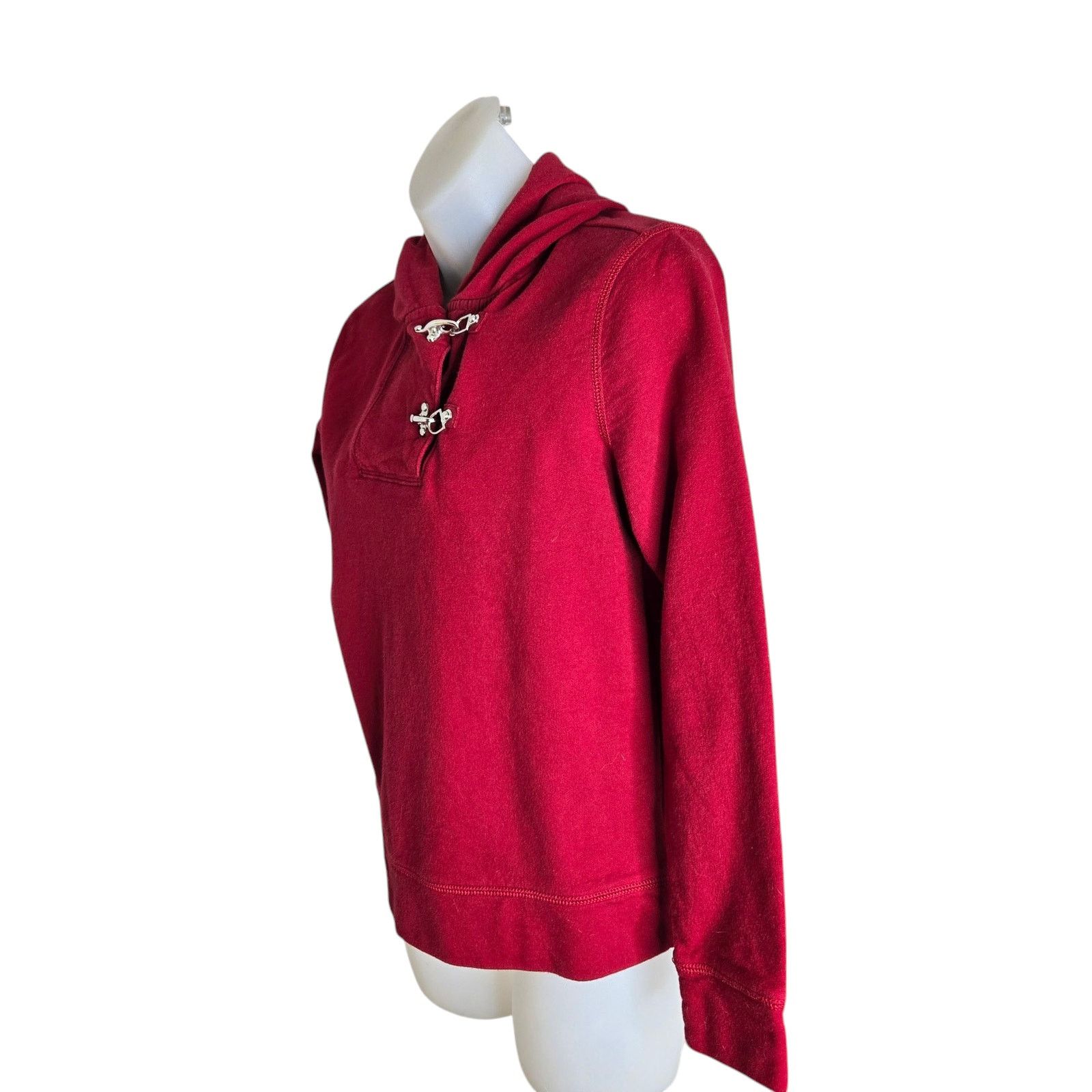 Lauren Ralph Lauren Lauren Jeans Co Womens Petite Hoodie Medium Red Toggle Size M / US 6-8 / IT 42-44 - 4 Thumbnail