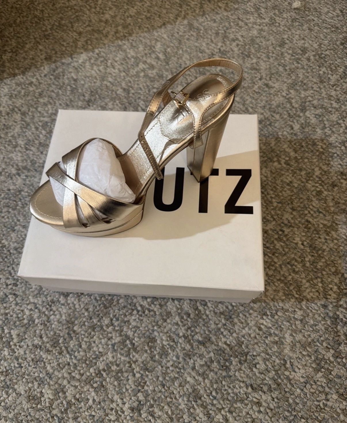 Other Shultz leather platform sandels Size US 10 / IT 40 - 1 Thumbnail
