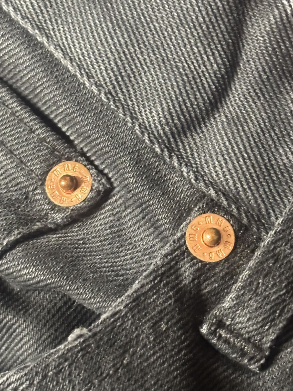 Maison Margiela MM6 Maison Margiela Black Washed Denim Jeans Wide Leg 2023 Size US 30 / EU 46 - 10 Thumbnail