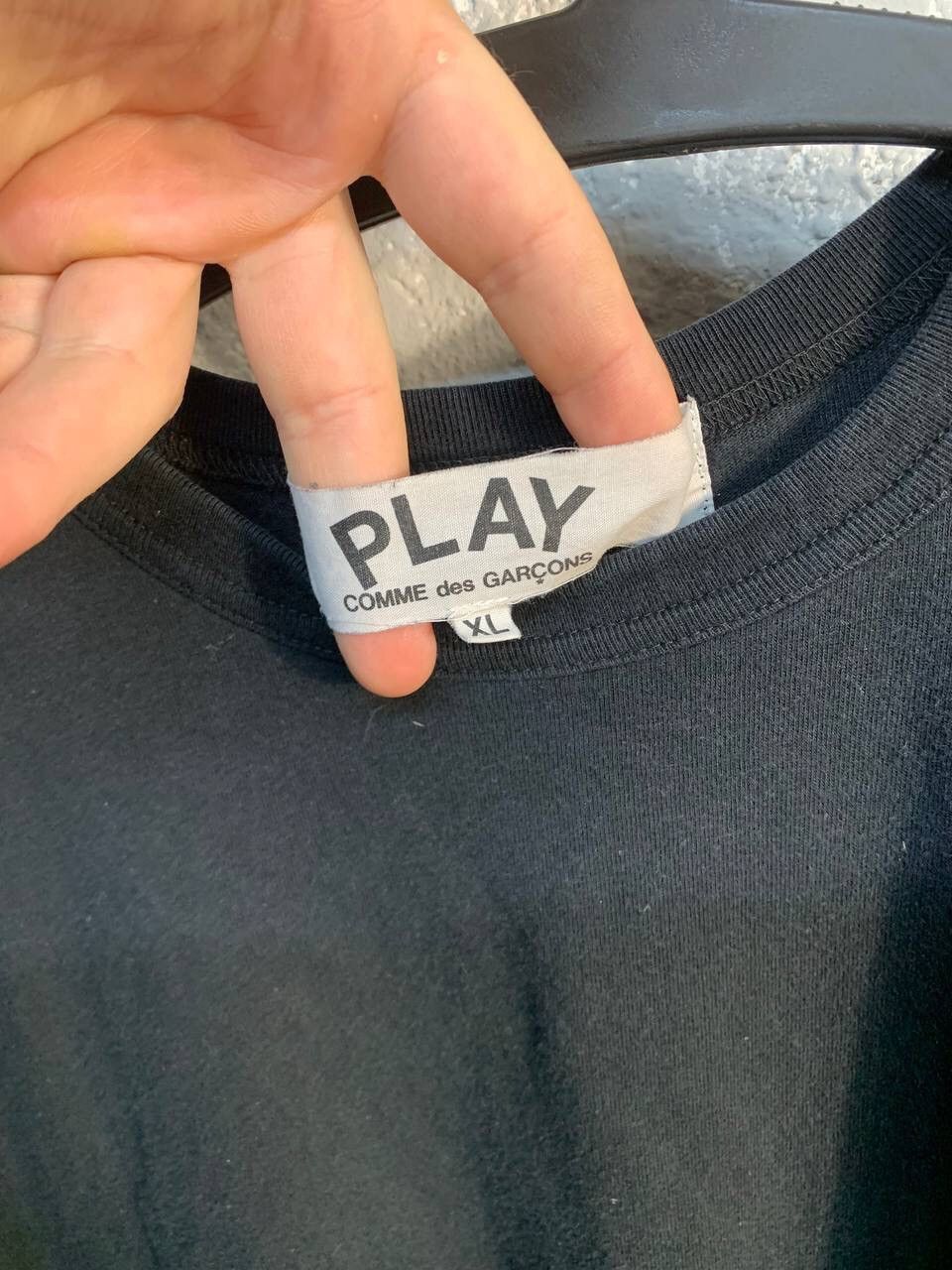 Comme des Garcons Comme des Garcons PLAY Logo Black T-Shirt Size US XL / EU 56 / 4 - 4 Thumbnail