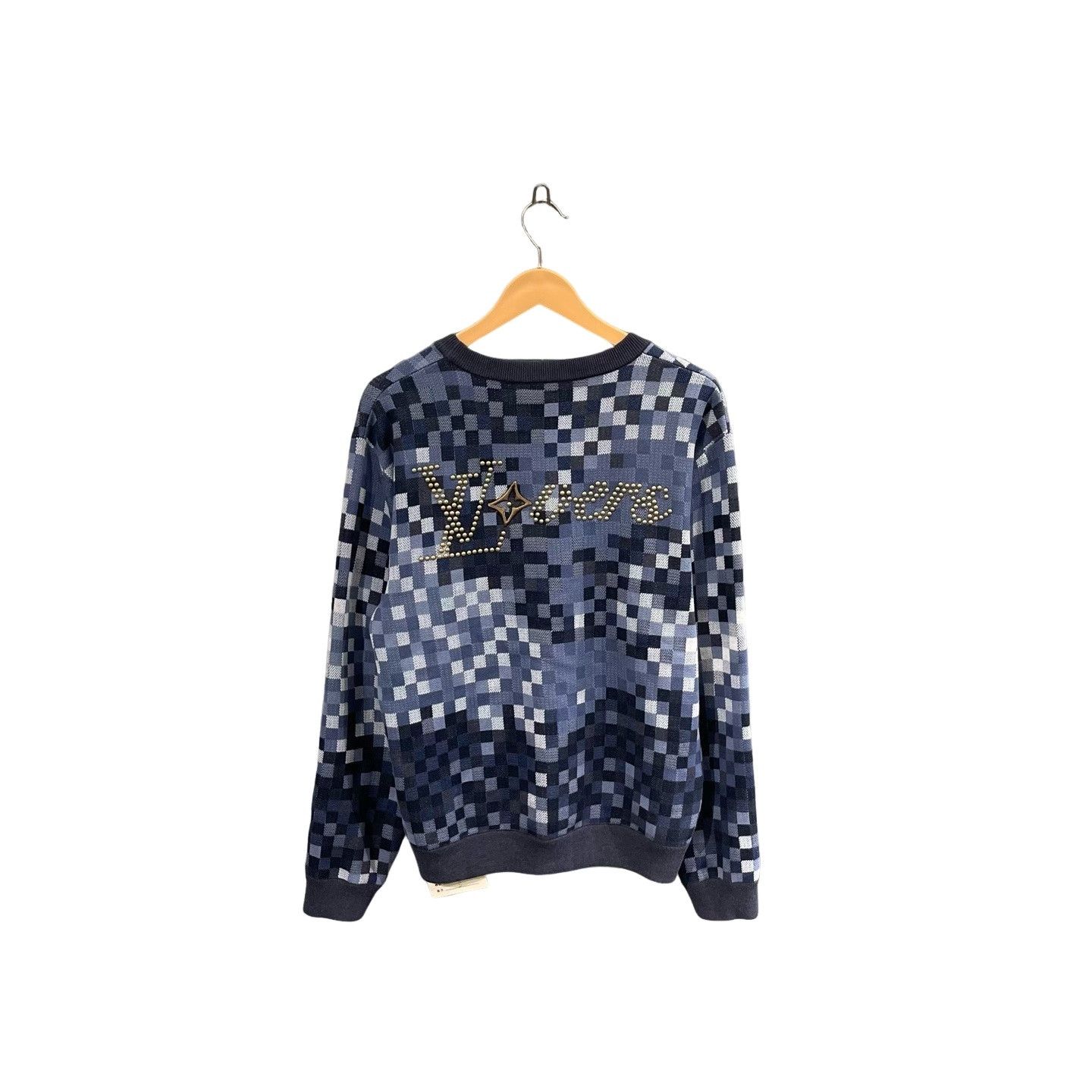 Louis Vuitton Louis Vuitton Damier Pattern Embroidered Sweatshirt S Size US S / EU 44-46 / 1 - 1 Thumbnail