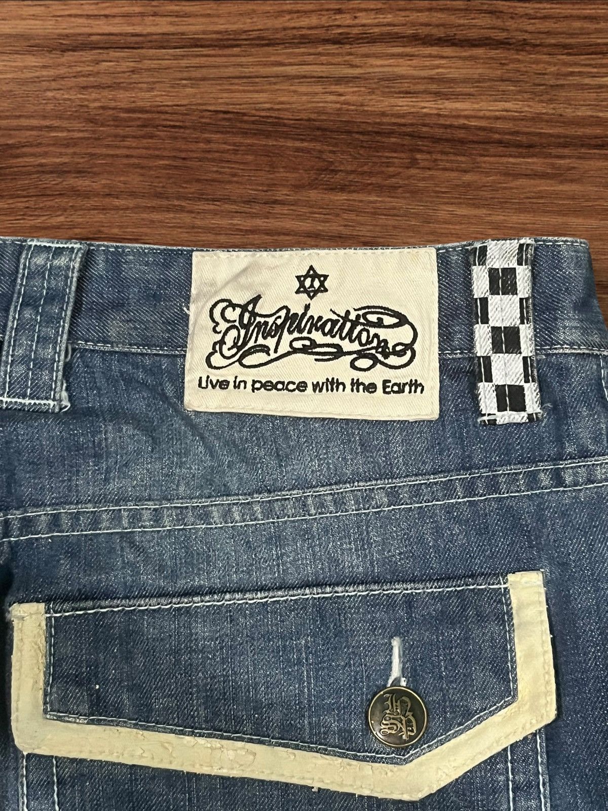 Japanese Brand ⚡️Sick⚡️Japanese Brand Jehova Checkered Distressed Curve Jeans Size US 32 / EU 48 - 8 Thumbnail