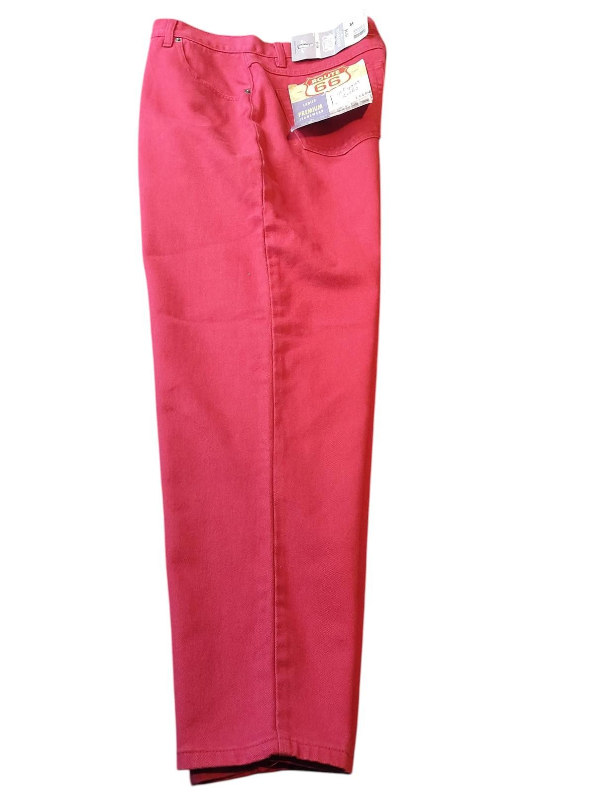 Route 66 Route 66 Red Casual Women's Pants Size 15/16 Size 38" / US 16 / IT 52 - 6 Thumbnail