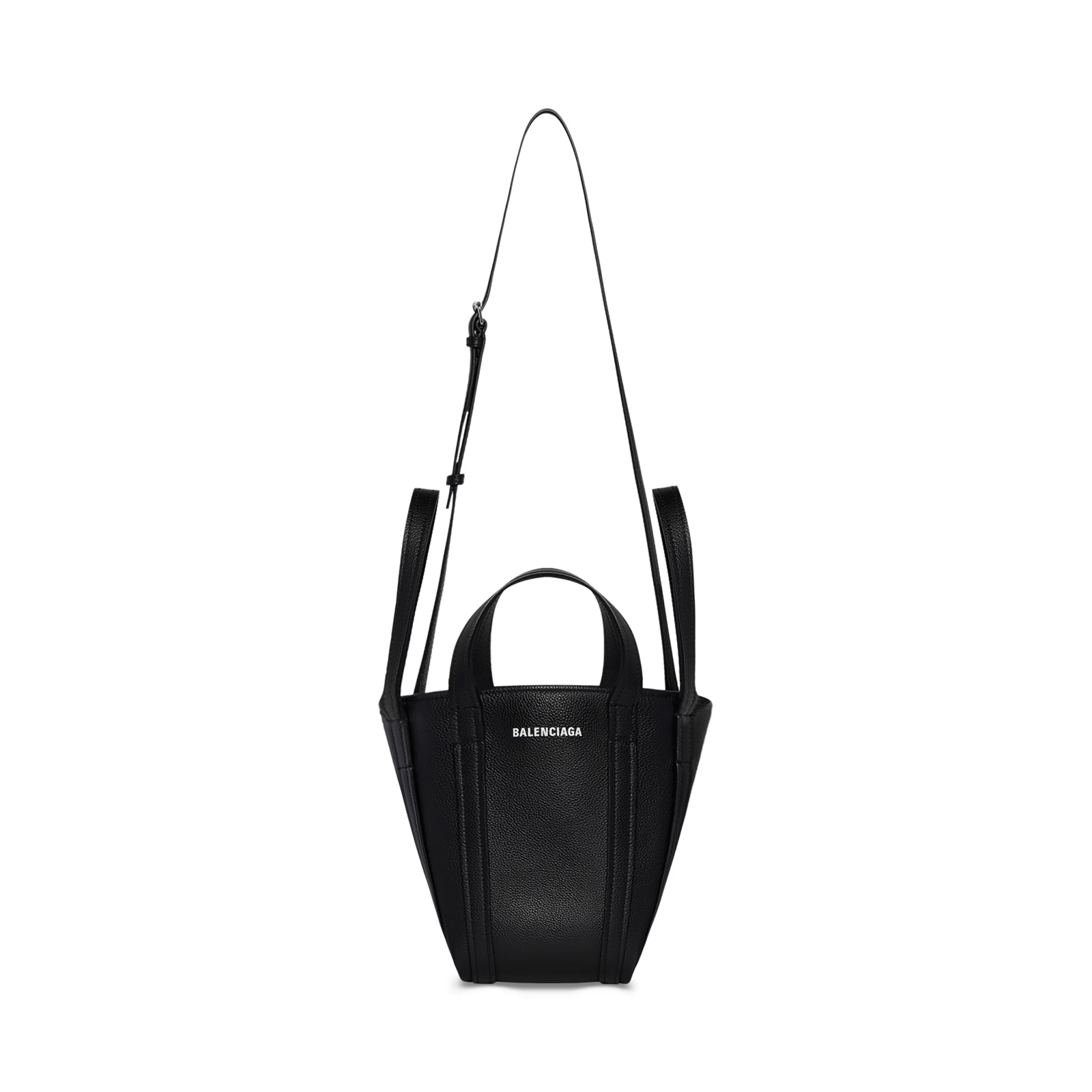 BALENCIAGA Everyday XS Black Leather Tote New Authentic