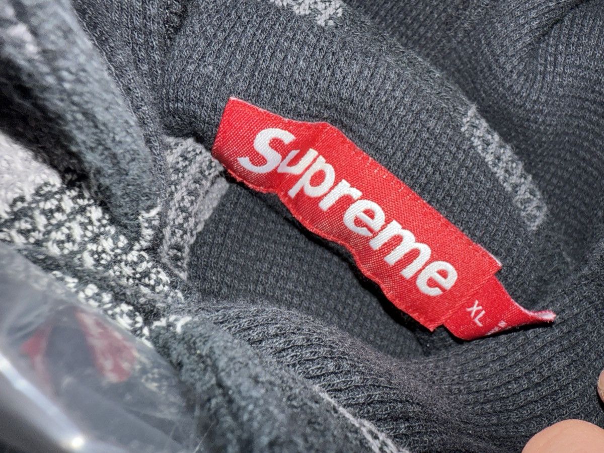 Supreme Supreme Waffle Plaid Hooded Shirt Black size XL Size US XL / EU 56 / 4 - 4 Thumbnail