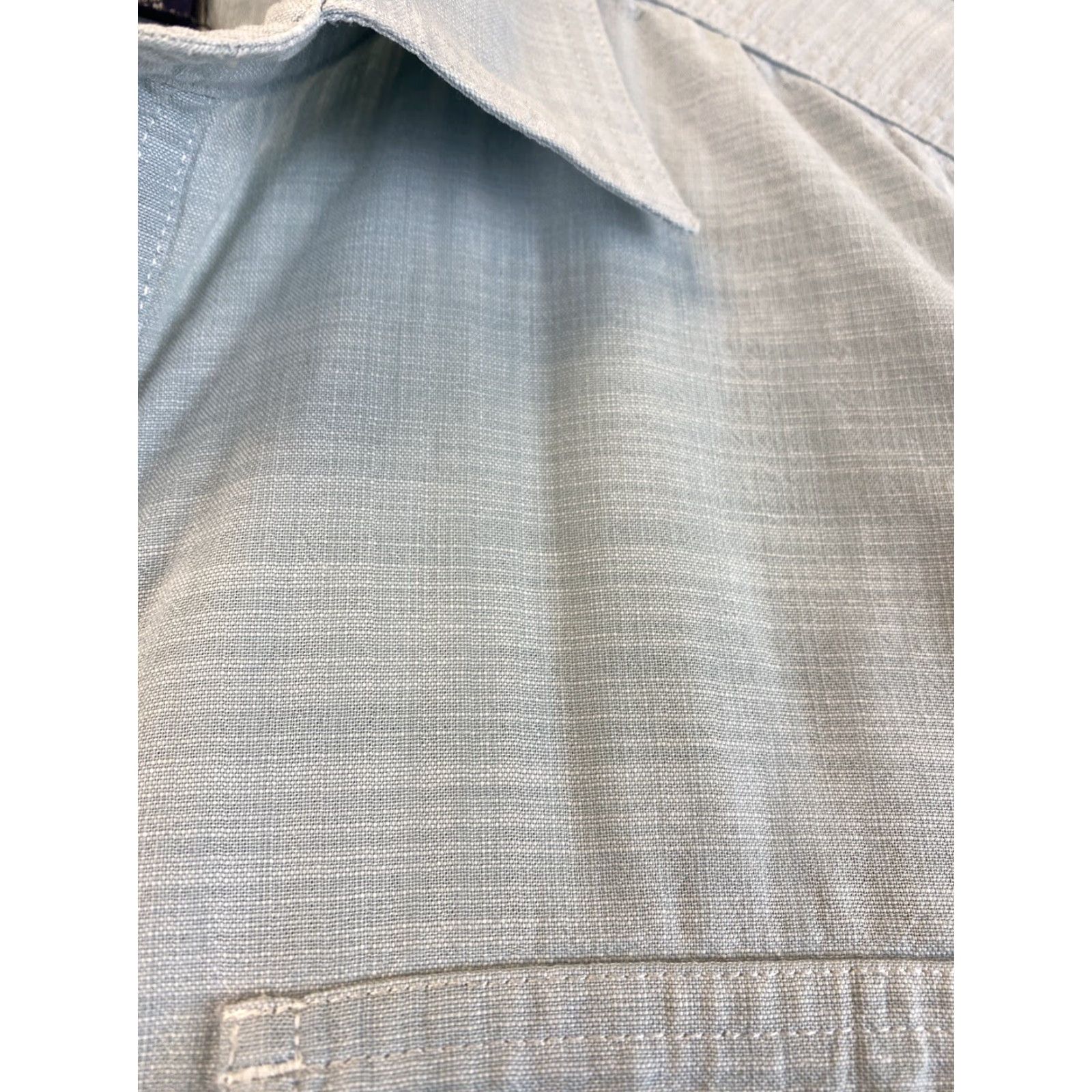 Gap Gap Mens Long Sleeve Button Up Shirt Solid Light Green Size Medium M 70-17 Dress Shirt Button-Down Collared Spread Collar Standard Cuff Size US M / EU 48-50 / 2 - 7 Thumbnail