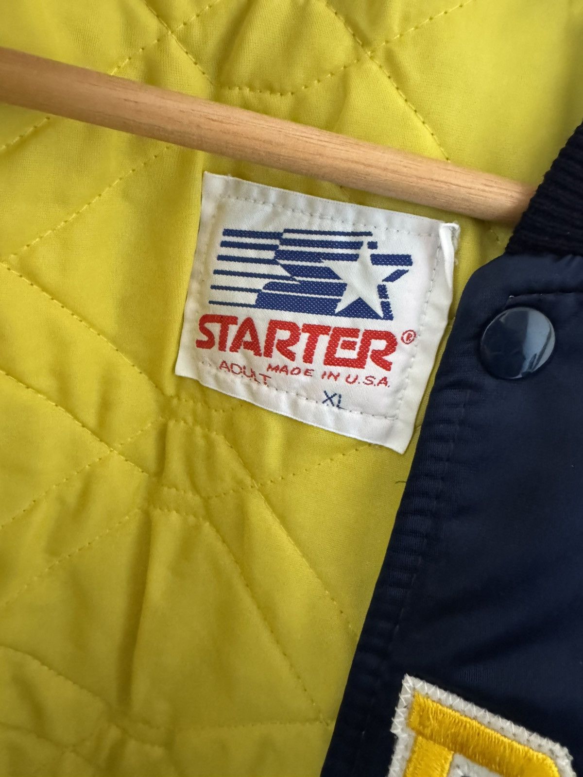 Starter Vintage Norte Dame Starter Satin jacket size XL Size US XL / EU 56 / 4 - 6 Thumbnail
