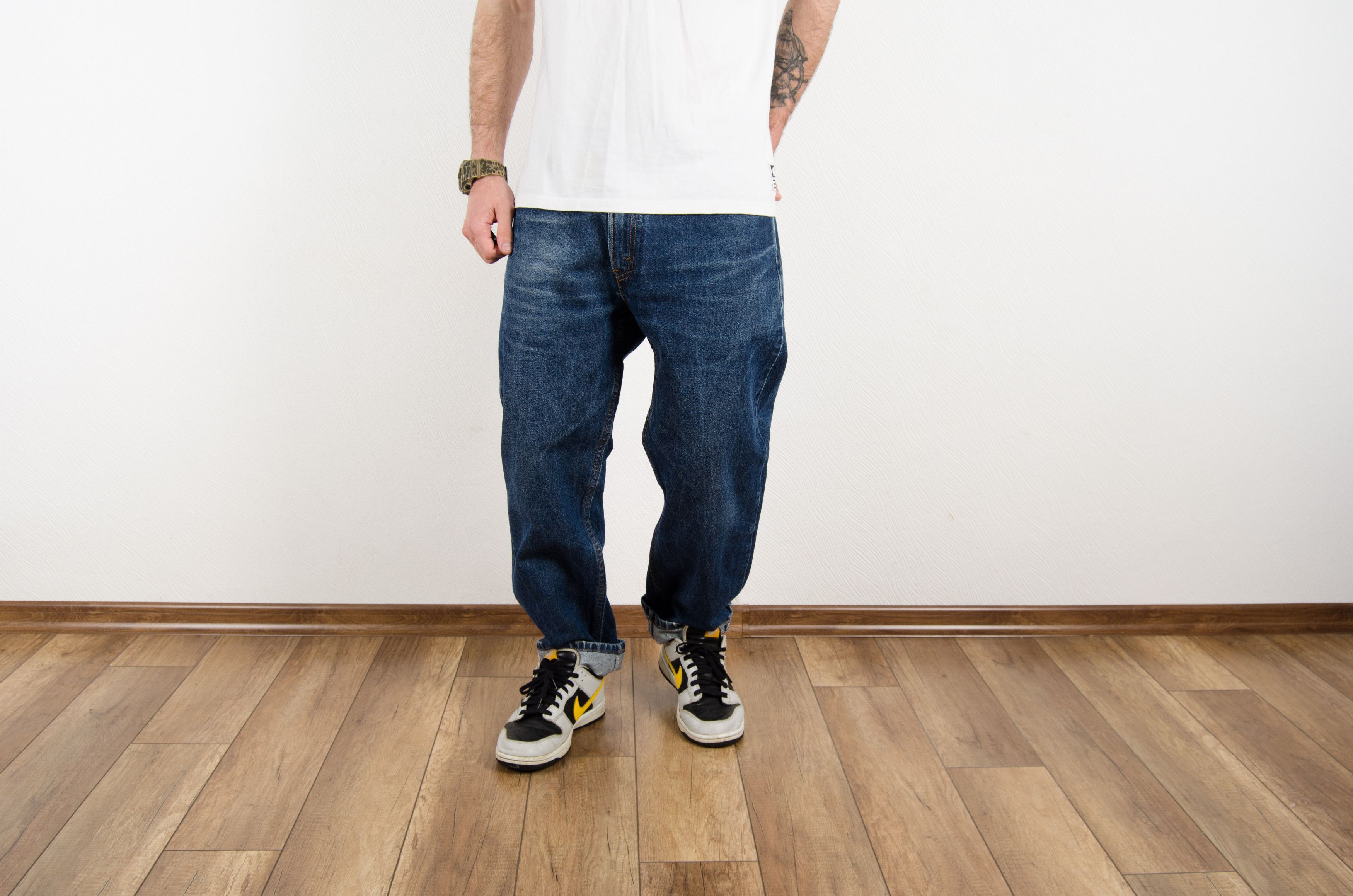 Levi's Vintage Levi's 505 Distressed Wide Jeans Denim Pants Size US 36 / EU 52 - 3 Thumbnail