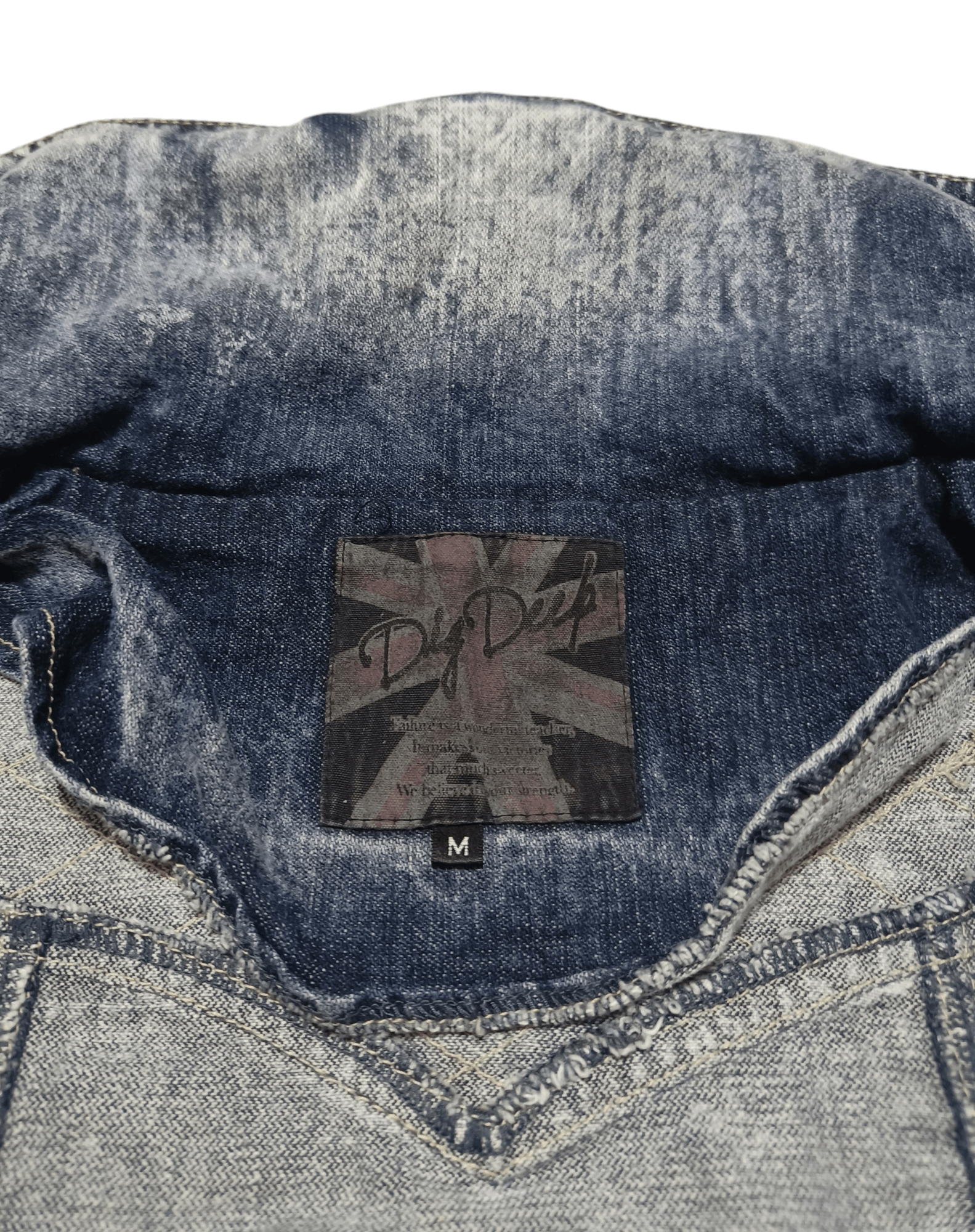 Japanese Brand DIG DEEP Classic Punk Japanese Brand Acid Wash Denim Jacket Size US M / EU 48-50 / 2 - 8 Thumbnail