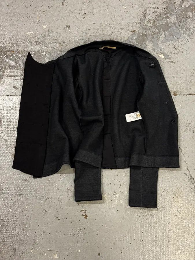 Marithe + Francois Girbaud Marithé & François Girbaud Grey & Black Officer Buttoned Jacket Size S / US 4 / IT 40 - 8 Thumbnail