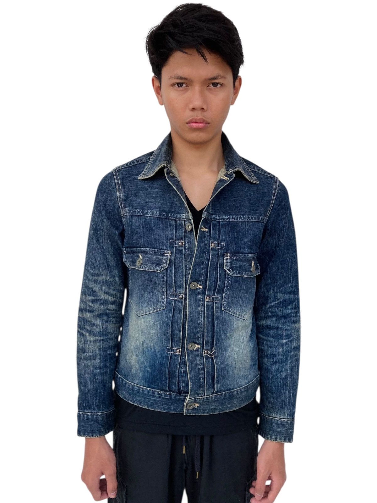 NANO universe 2000s Nano Universe - Mud Was Denim Jacket Size US M / EU 48-50 / 2 - 5 Thumbnail
