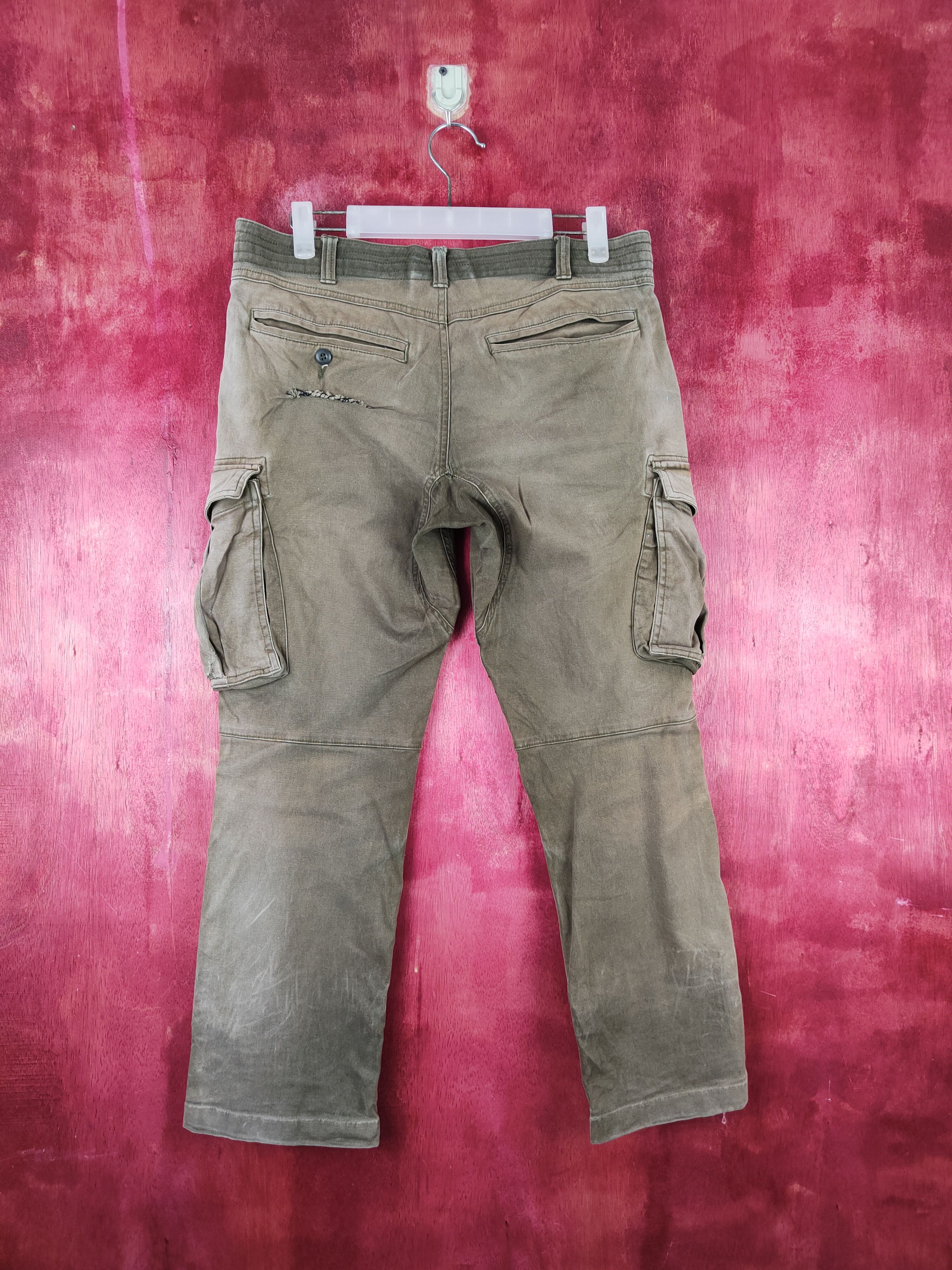 Japanese Brand Geride Brown Faded Multipocket Tactical Cargo Pants #S1502 Size US 32 / EU 48 - 10 Thumbnail