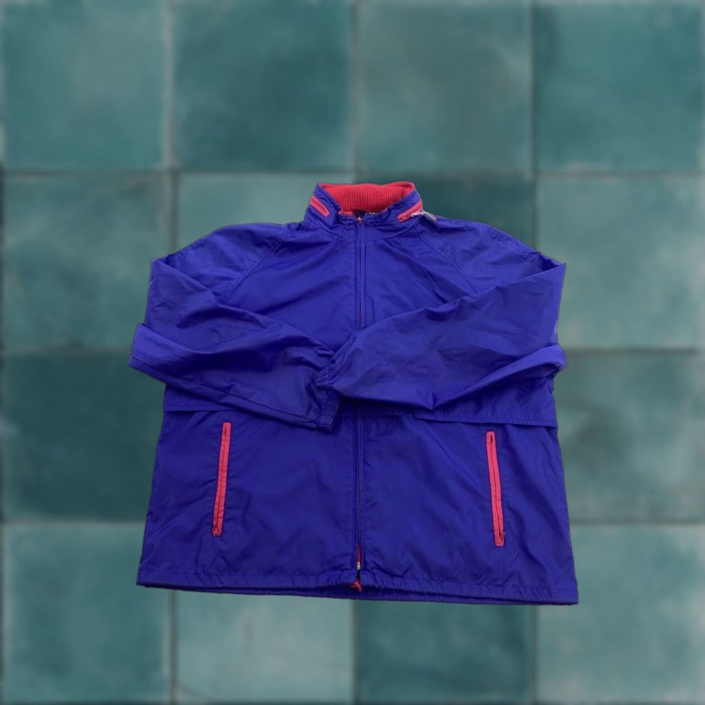 Vintage VINTAGE Woolrich Jacket Women L Purple Windbreaker Full Zip Hooded Size L / US 10 / IT 46 - 1 Thumbnail