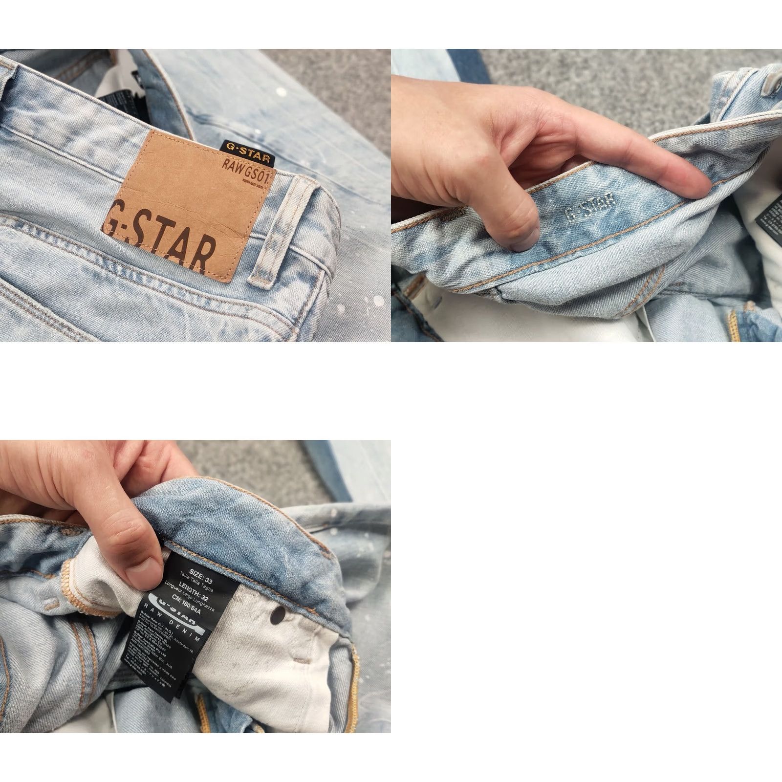 G-Star G-Star Raw Custom Jeans Jeans G-Star Flared Men's Denim 34 Blue 90s Y2K Stars Vintage Distressed 5-Pocket Regular Slim? Size US 33 - 10 Thumbnail