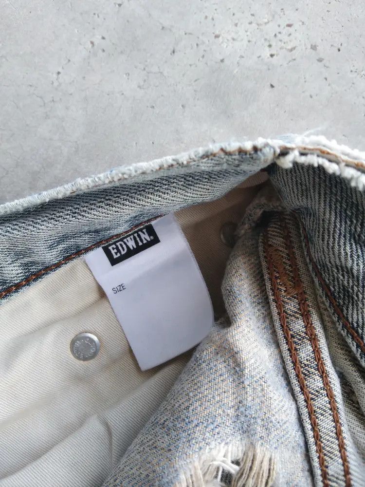 Japanese Brand Vintage Edwin Distressed Jeans 30x30 Size US 30 / EU 46 - 9 Thumbnail