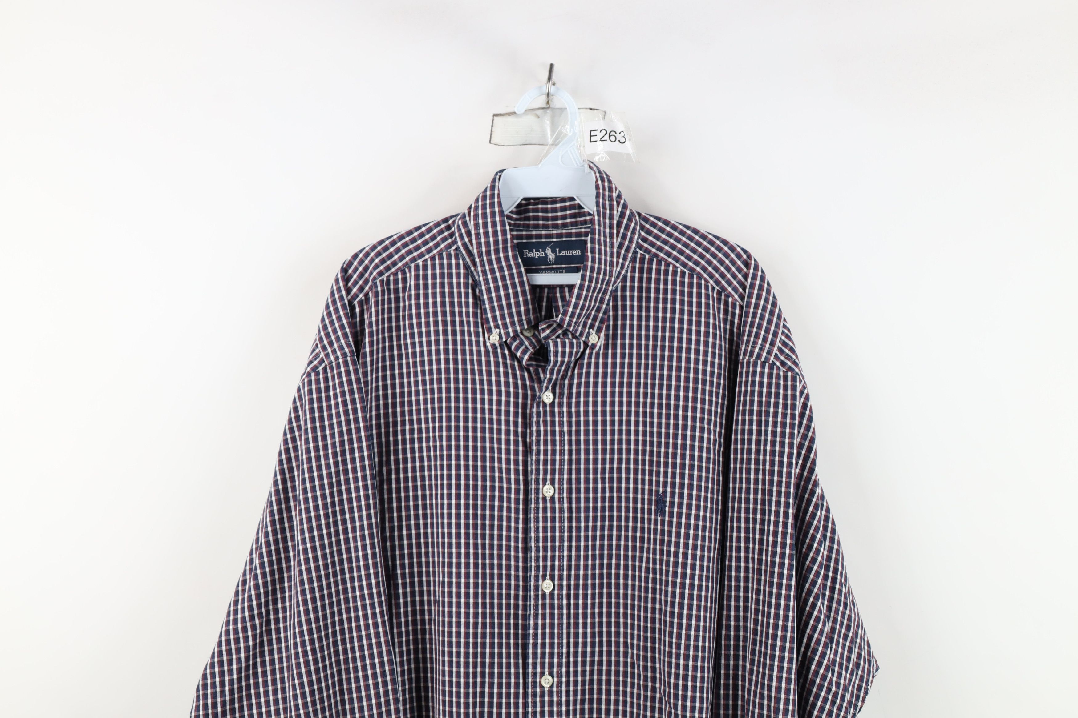Polo Ralph Lauren Vintage 90s Ralph Lauren Oxford Button Down Shirt Plaid Size US M / EU 48-50 / 2 - 2 Thumbnail