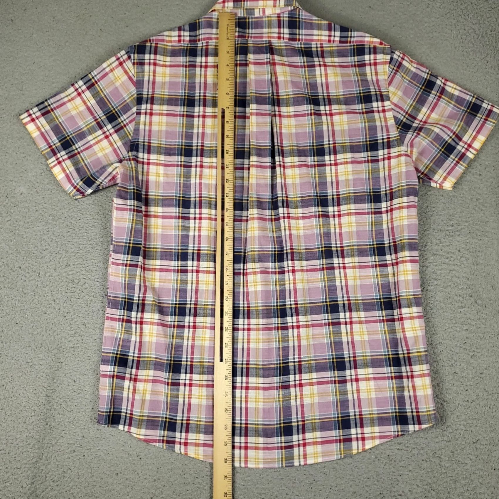 Brooks Brothers Brooks Brothers Shirt Mens Medium Pink Blue Plaid Regent Button Up Short Sleeve Size US M / EU 48-50 / 2 - 3 Thumbnail