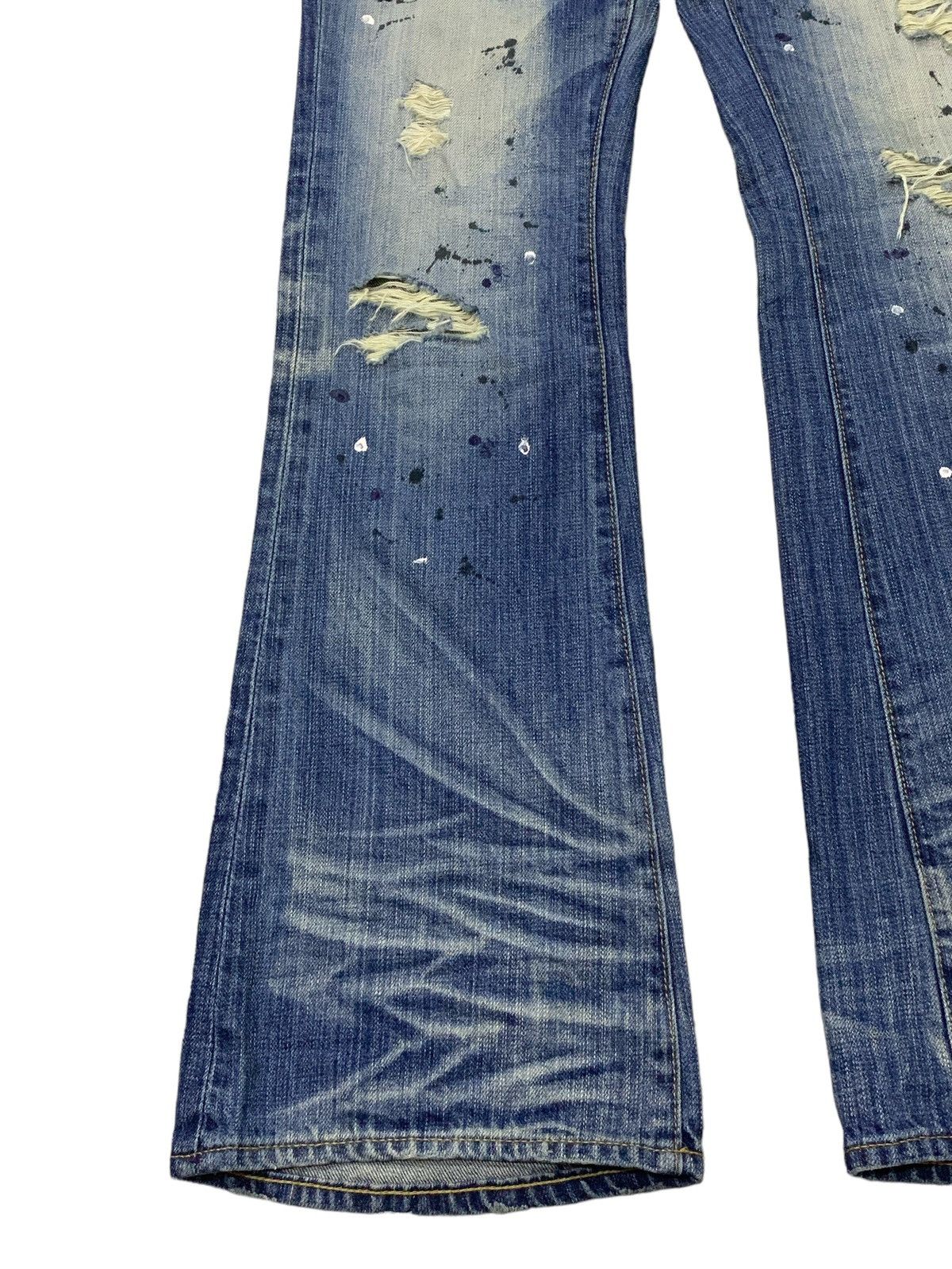 CIVARIZE × If Six Was Nine × Tornado Mart Tornado Mart Junya Watanabe Style Mud Claw Mark Flared Jeans Size US 30 / EU 46 - 7 Thumbnail