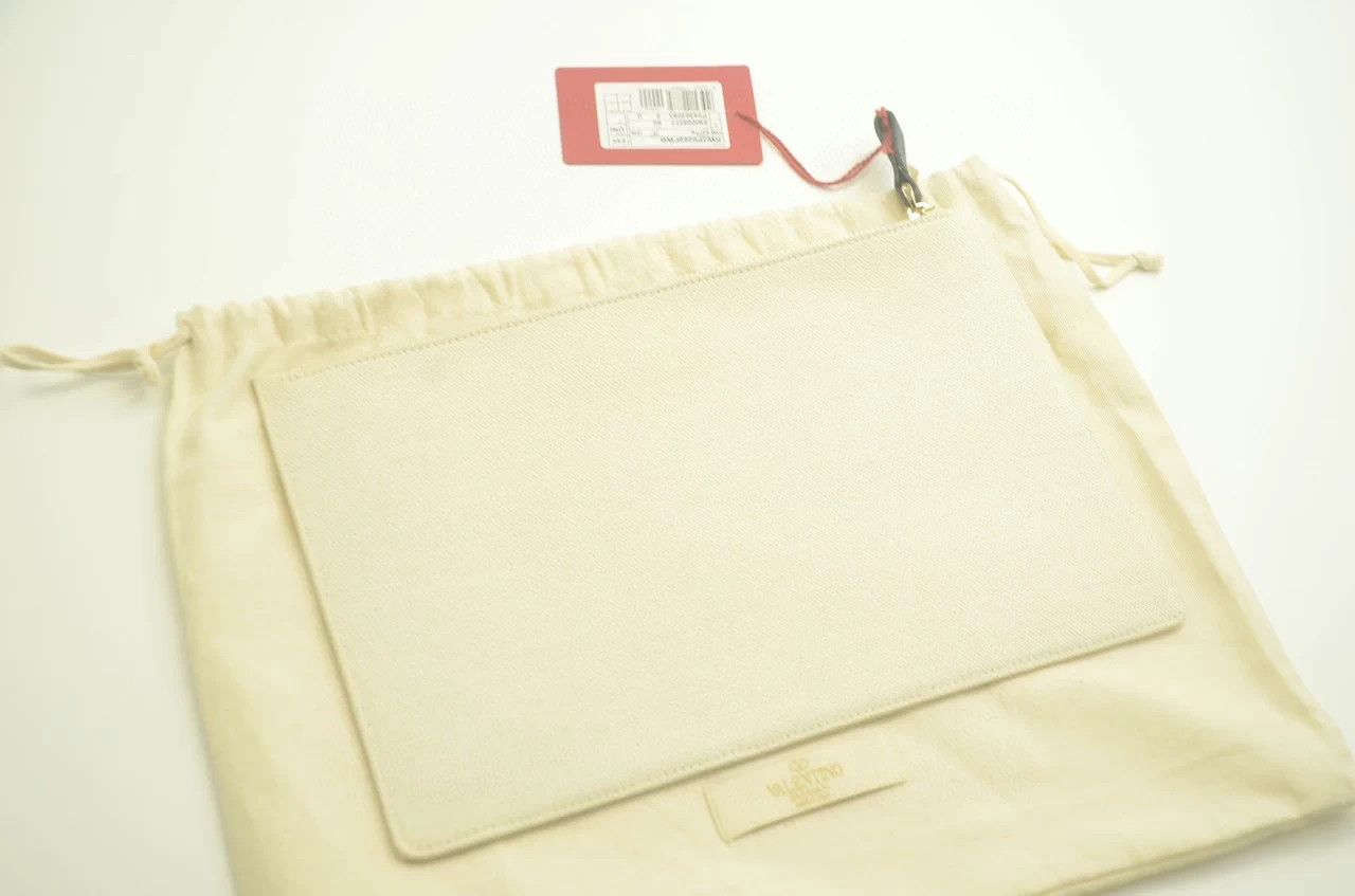 Valentino Valentino VLTN Logo Canvas Large Handbag with Rivets Size ONE SIZE - 2 Thumbnail
