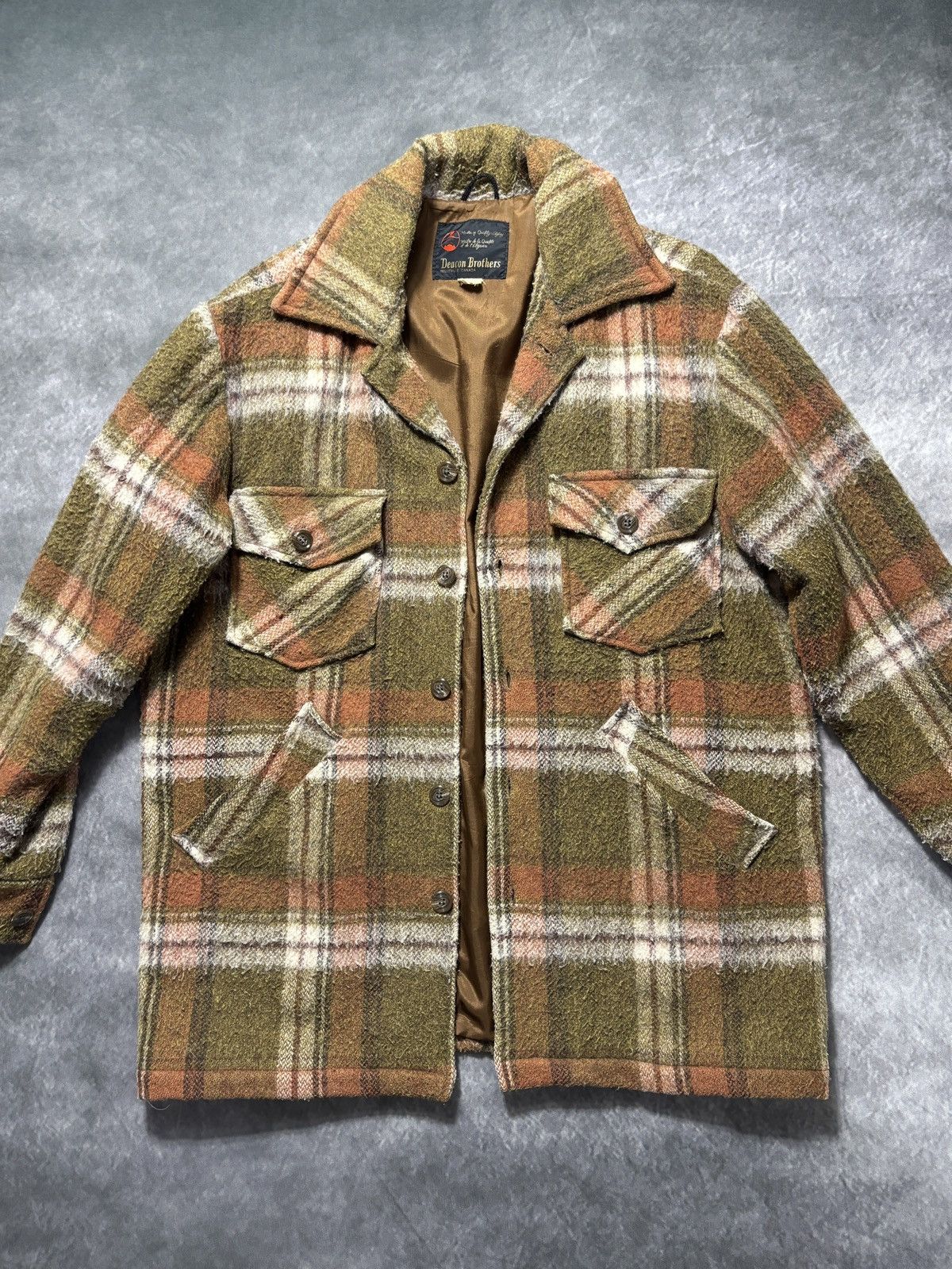 Vintage Vintage Plaid Jacket Lined Chore Coat Wool Deacon Bros Hunt Size US L / EU 52-54 / 3 - 7 Thumbnail