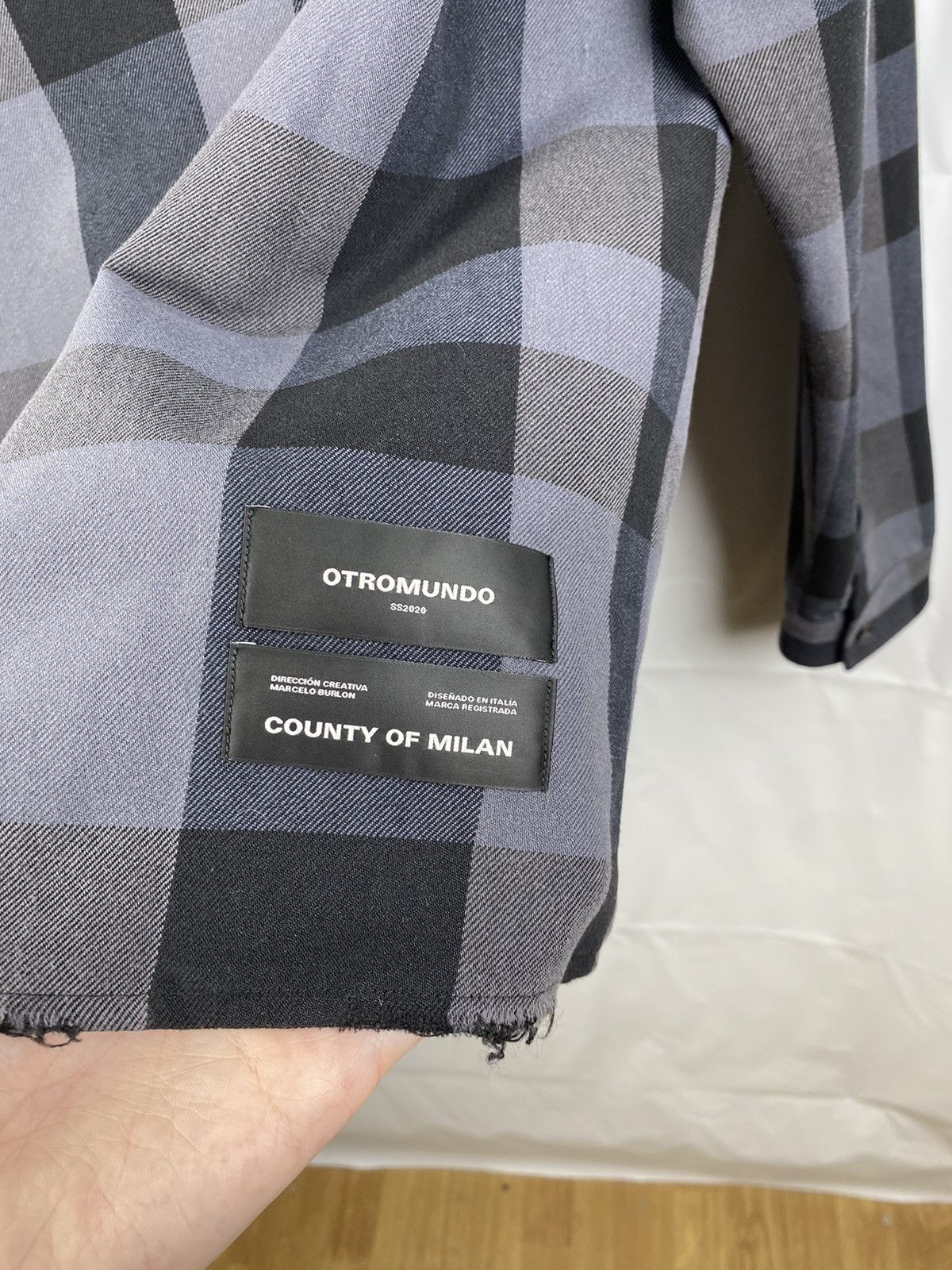 Marcelo Burlon Marcelo Burlon Otromundo Check Plaid Shirt Button Up size L Size US L / EU 52-54 / 3 - 11 Thumbnail