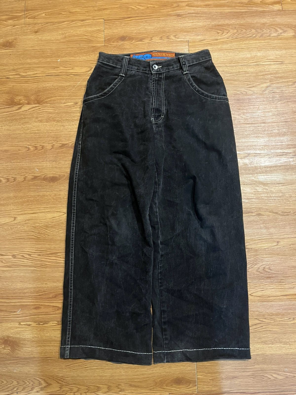 JNCO vintage baggy black jnco slacker jeans Size US 30 / EU 46 - 2 Thumbnail