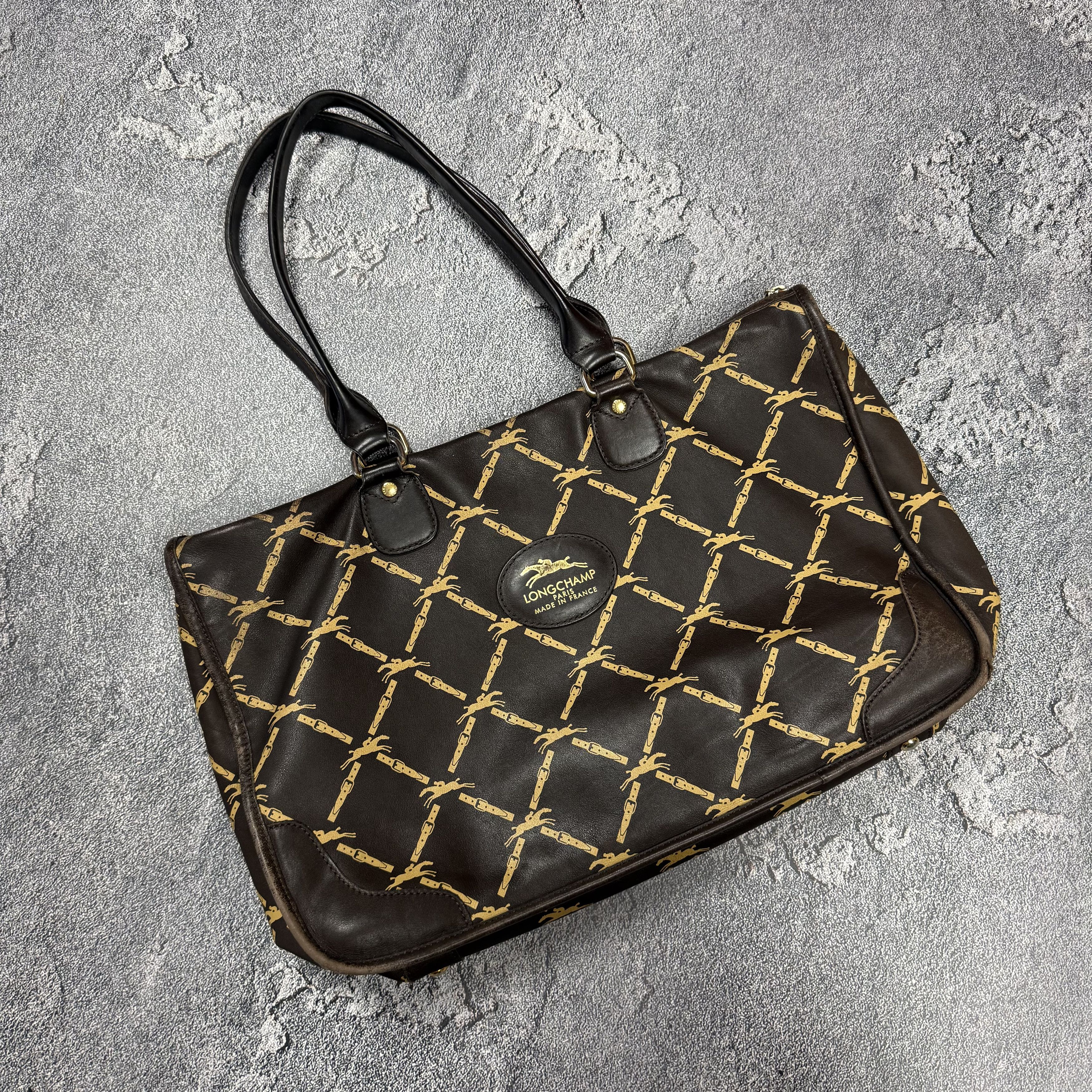 Longchamp vintage longchamp full print leather sling bag Size ONE SIZE - 1 Thumbnail